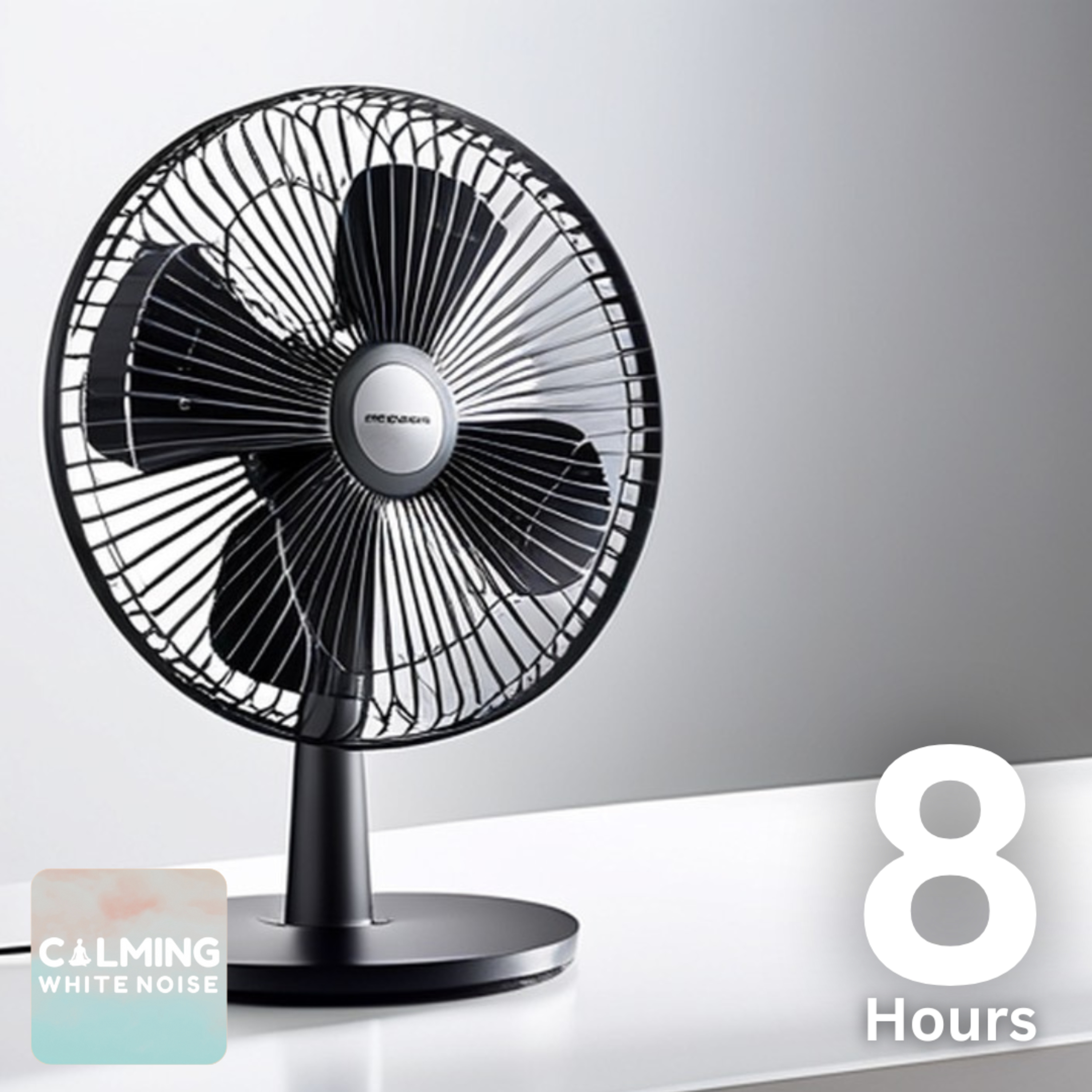 8 Hour Fan Noise for Sleeping | Fan White Noise on Medium Setting