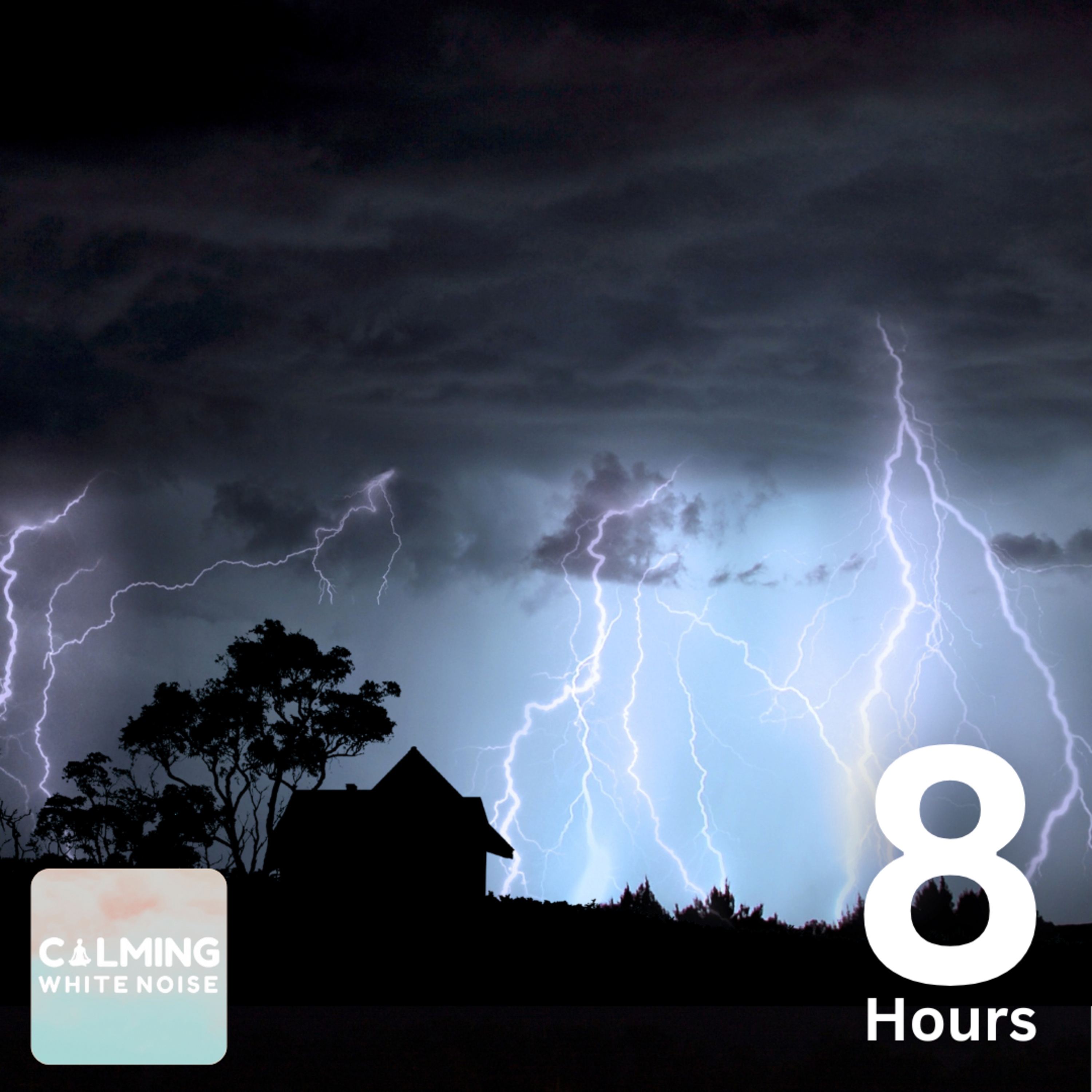 ⚡️ Heavy Rainfall & Thunder Claps for Sleep (8 Hours) | Relaxing Nighttime Sounds