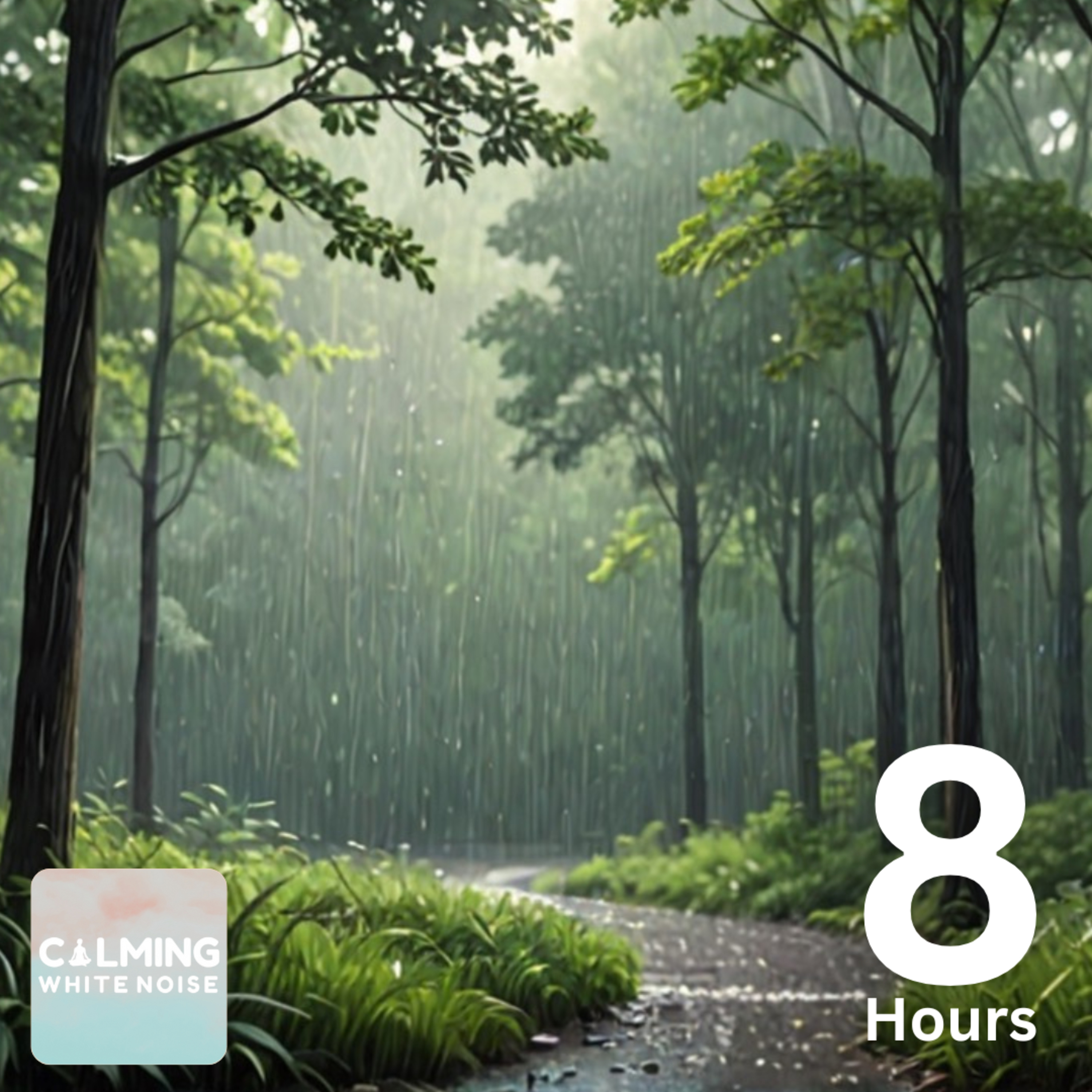 Rainy Forest Ambience (8 Hours) | Relaxing Nature Sounds for Deep Relaxation episode artwork