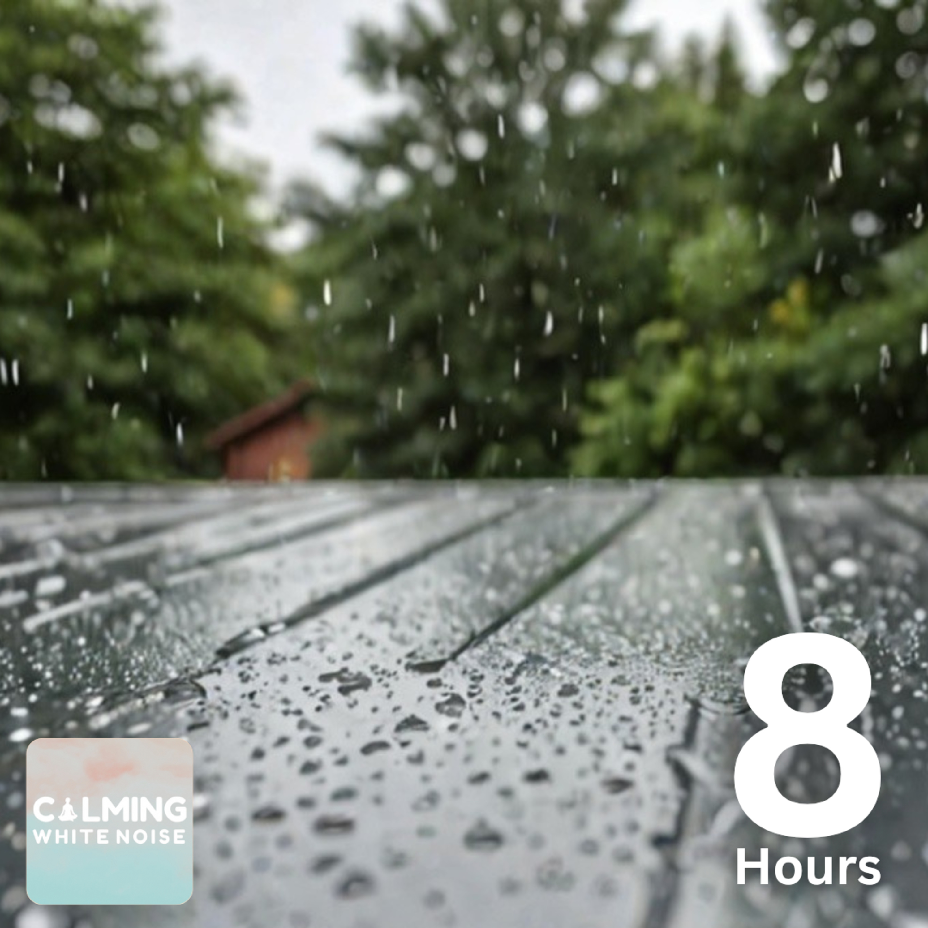 Heavy Rain on Tin Roof for Deep Relaxation (8 Hours) | Sleep Like a Baby