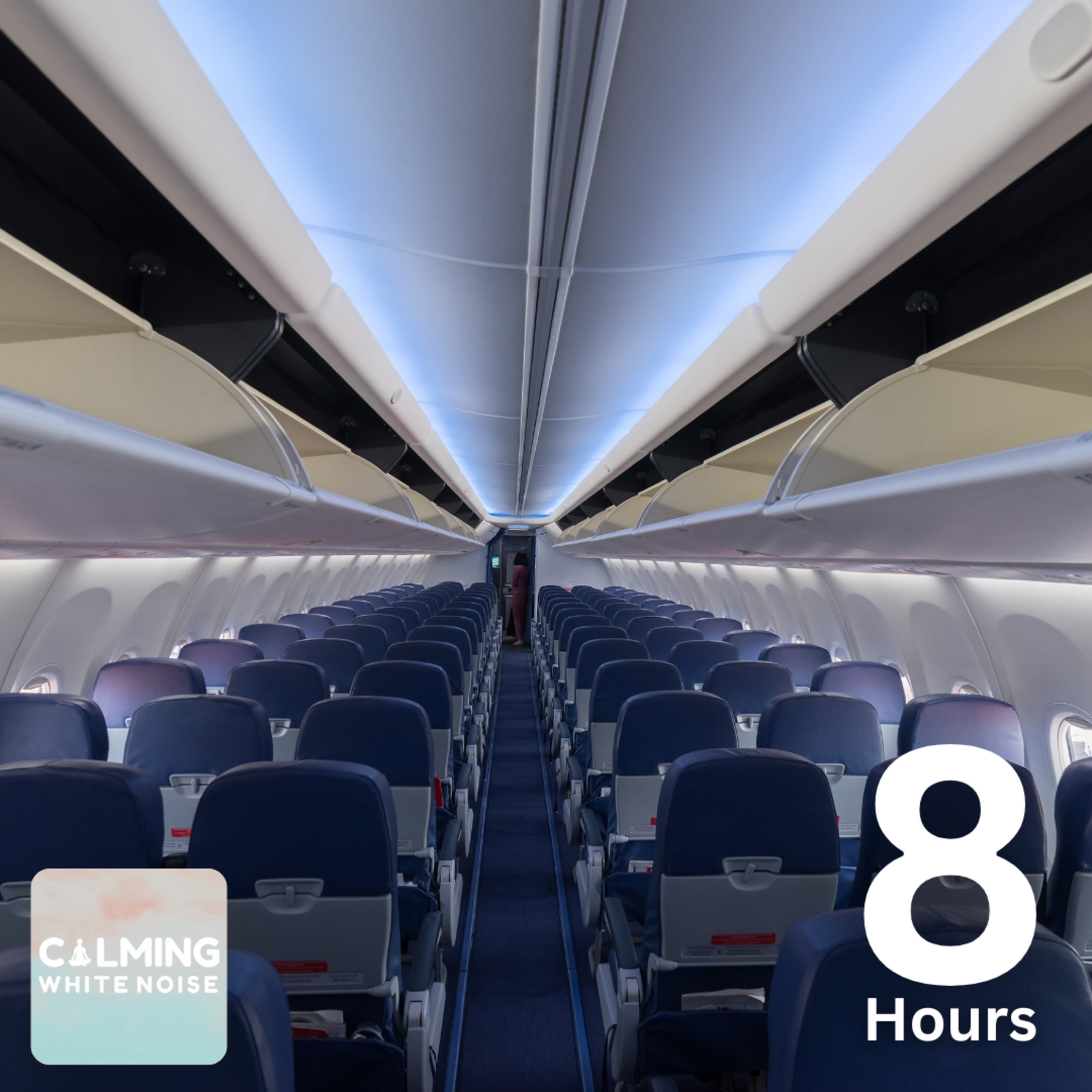 Airplane Cabin Sounds for Sleep (8 Hours) | Calming White Noise for Sleeping episode artwork