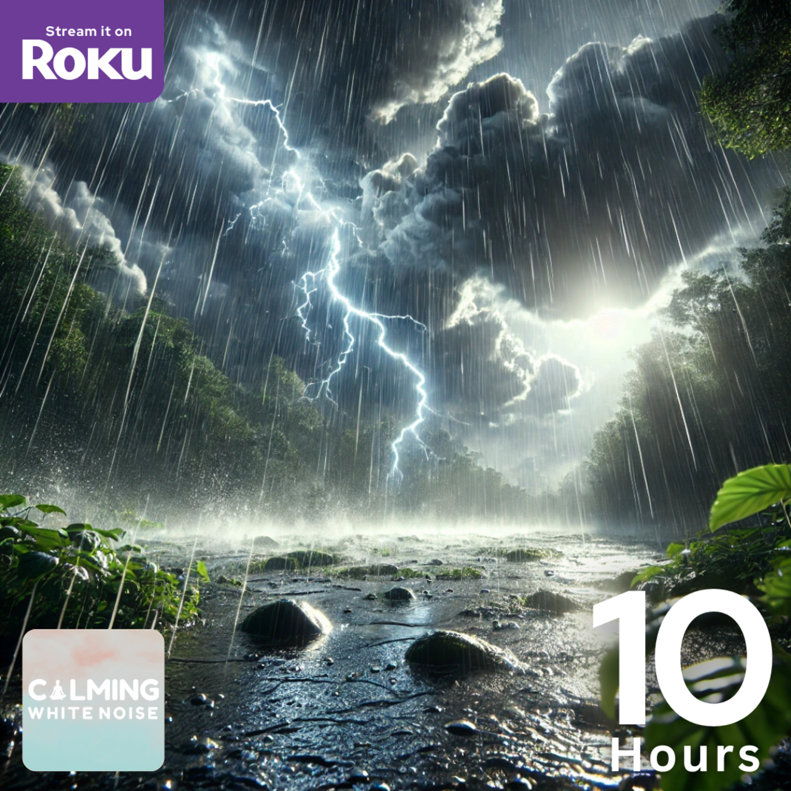 Rain and Thunder Sounds for Sleep, Relaxation & Stress Relief episode artwork