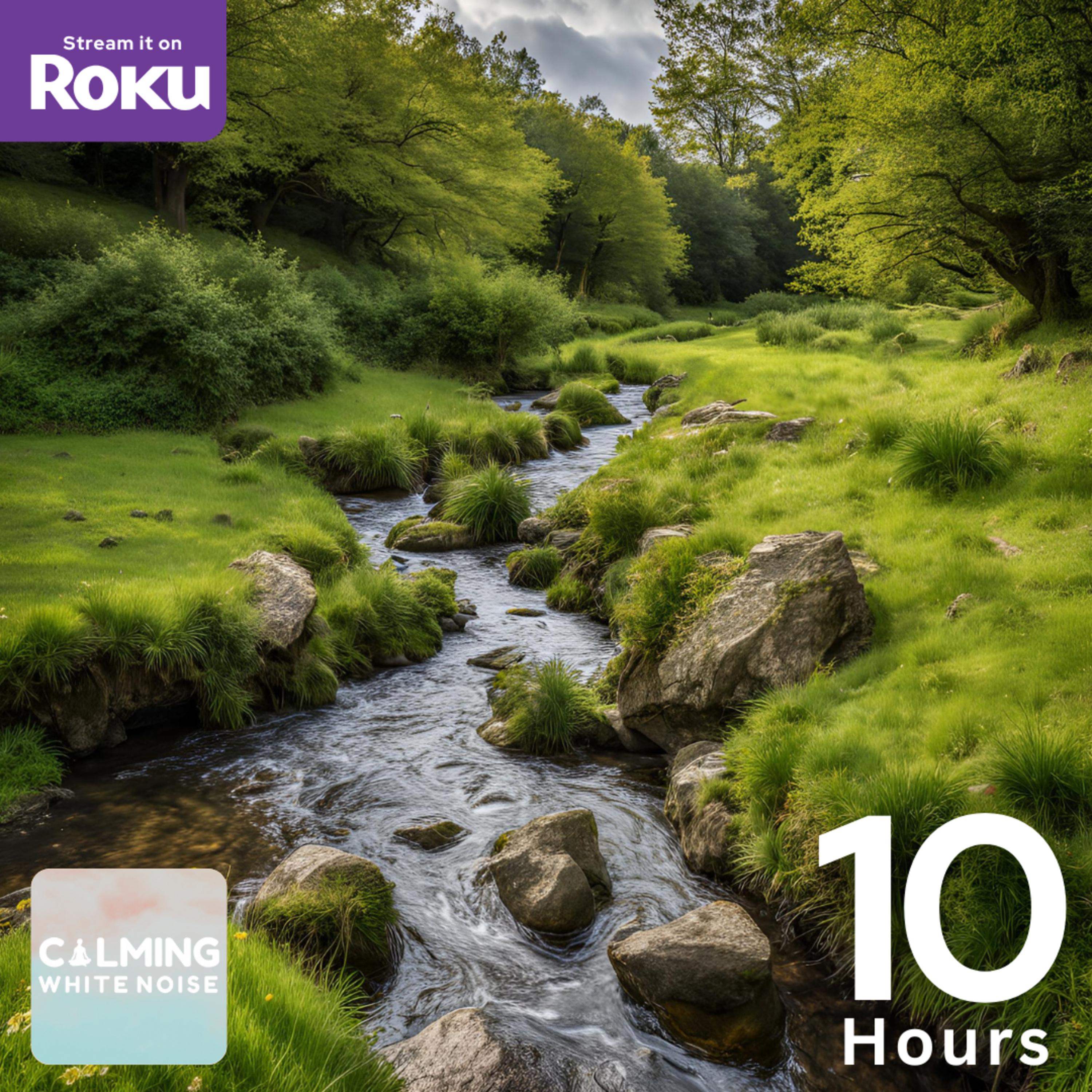 Soothing Stream Sounds to Relieve Stress | 10 Hour Relaxing Nature Ambience episode artwork