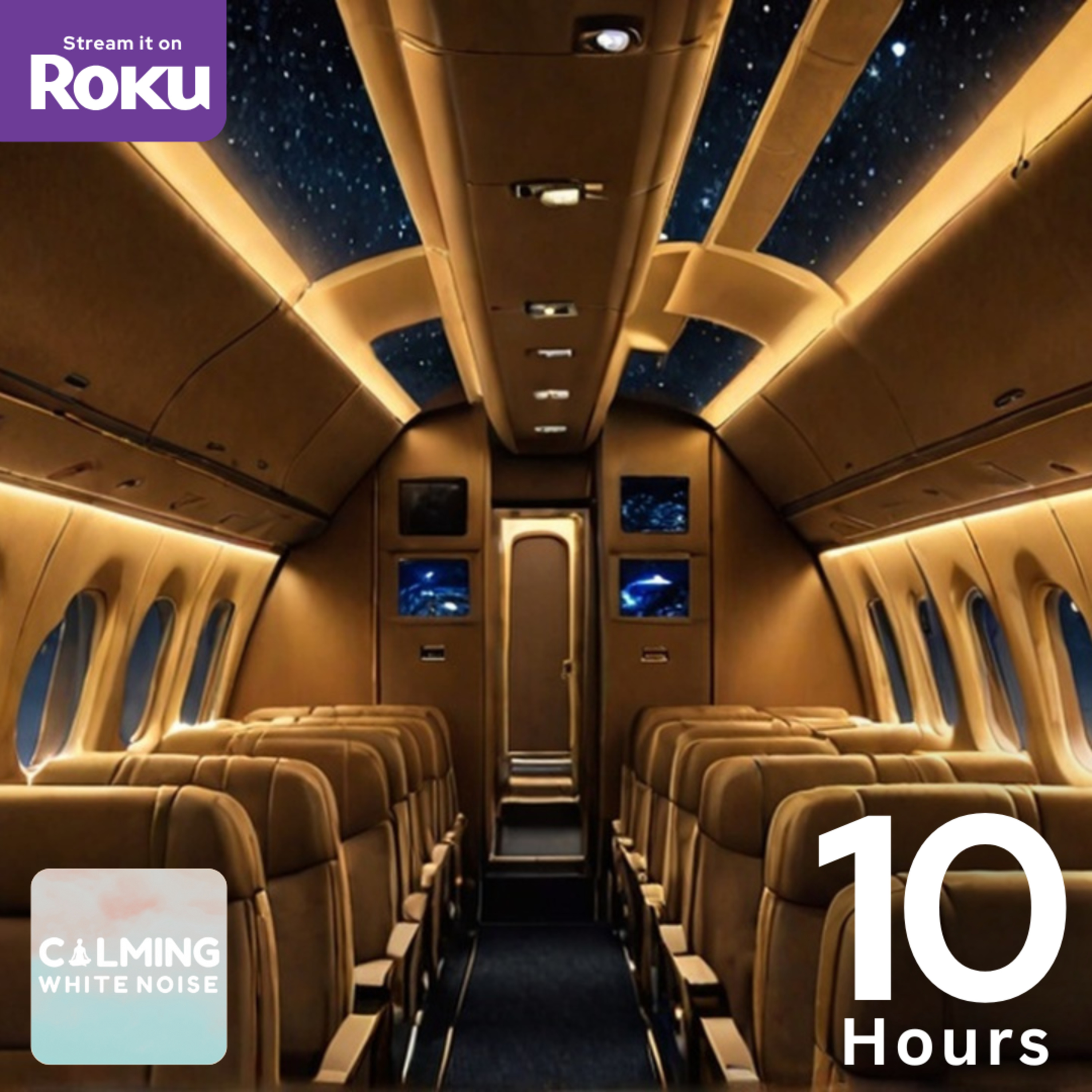Airplane Cabin Sound (10 Hours) | White Noise for Sleeping