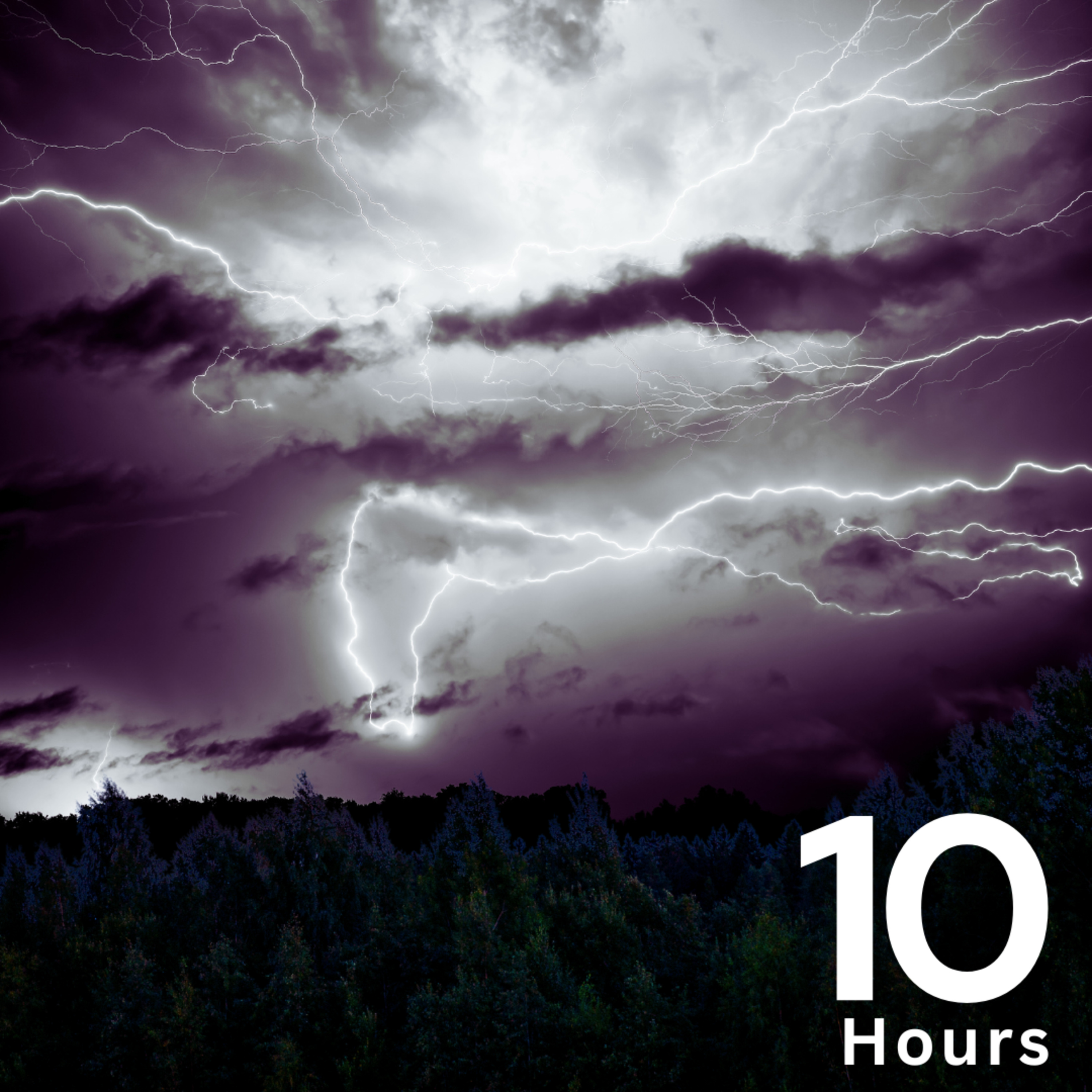 10 Hours of Rain and Thunder with Night Forest Sounds for Sleeping episode artwork