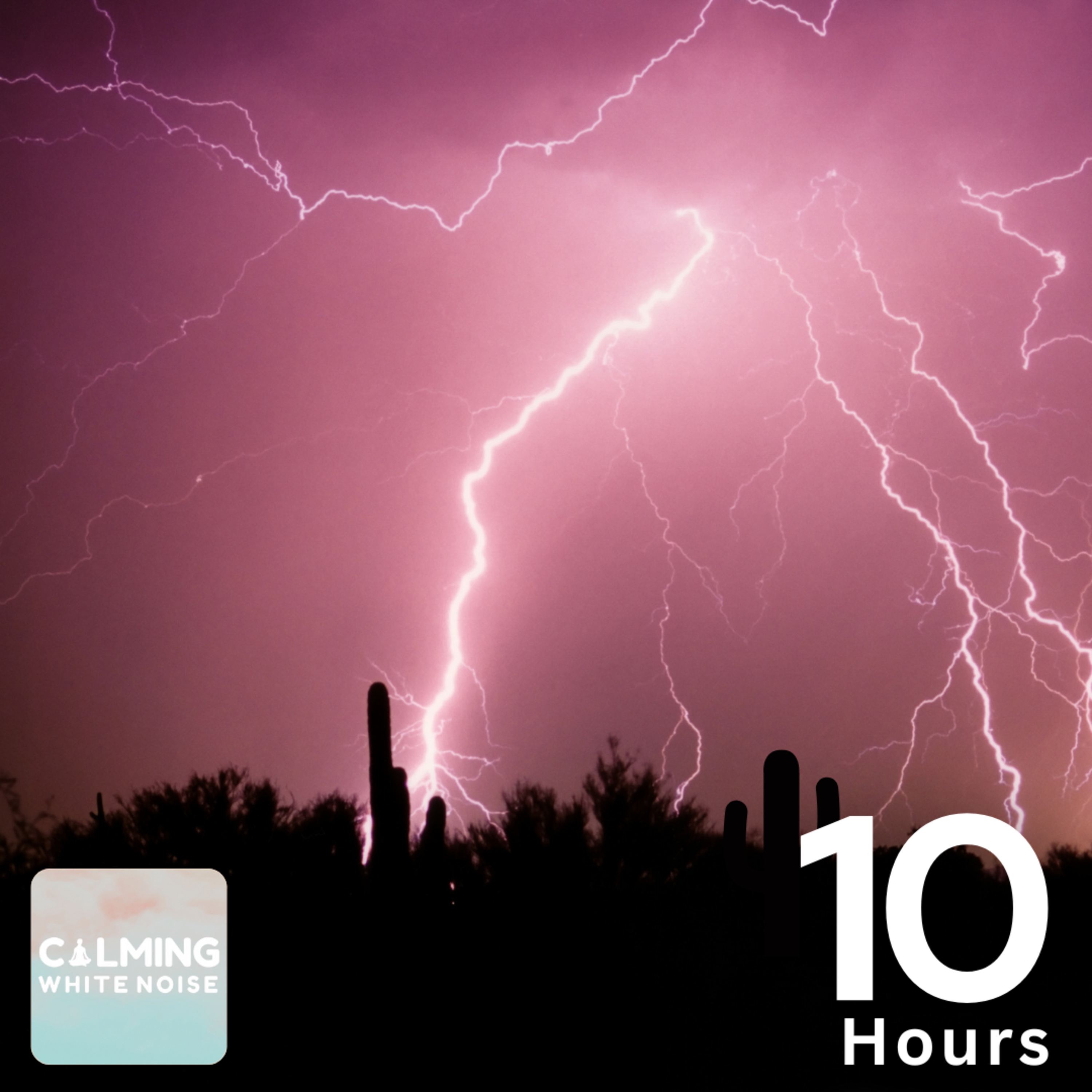 Rain and Thunder with Crickets | Desert Night Thunderstorm Sounds (10 Hours) episode artwork