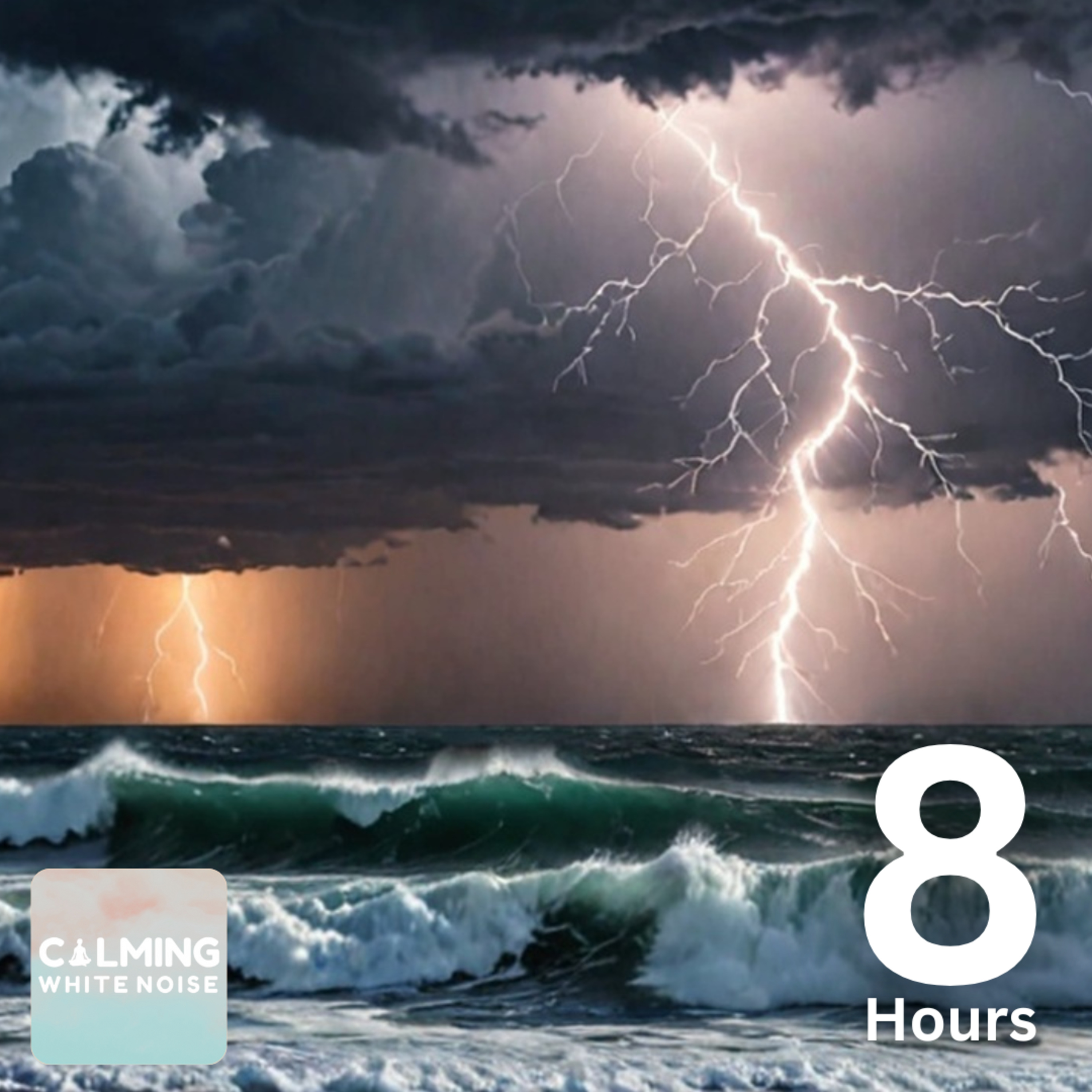 Thunderstorm Sounds & Ocean Waves | 8 Hour Sleep & Relaxation episode artwork