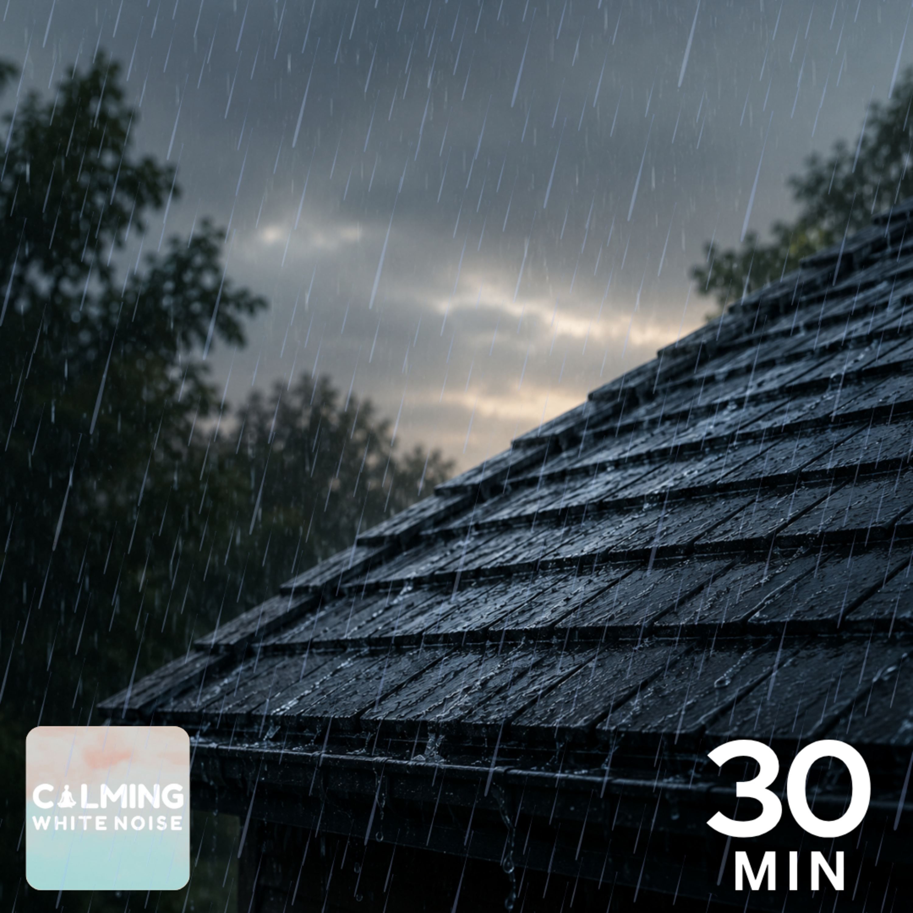 Rain on Roof for Sleep | 30 Minute Rain Sounds