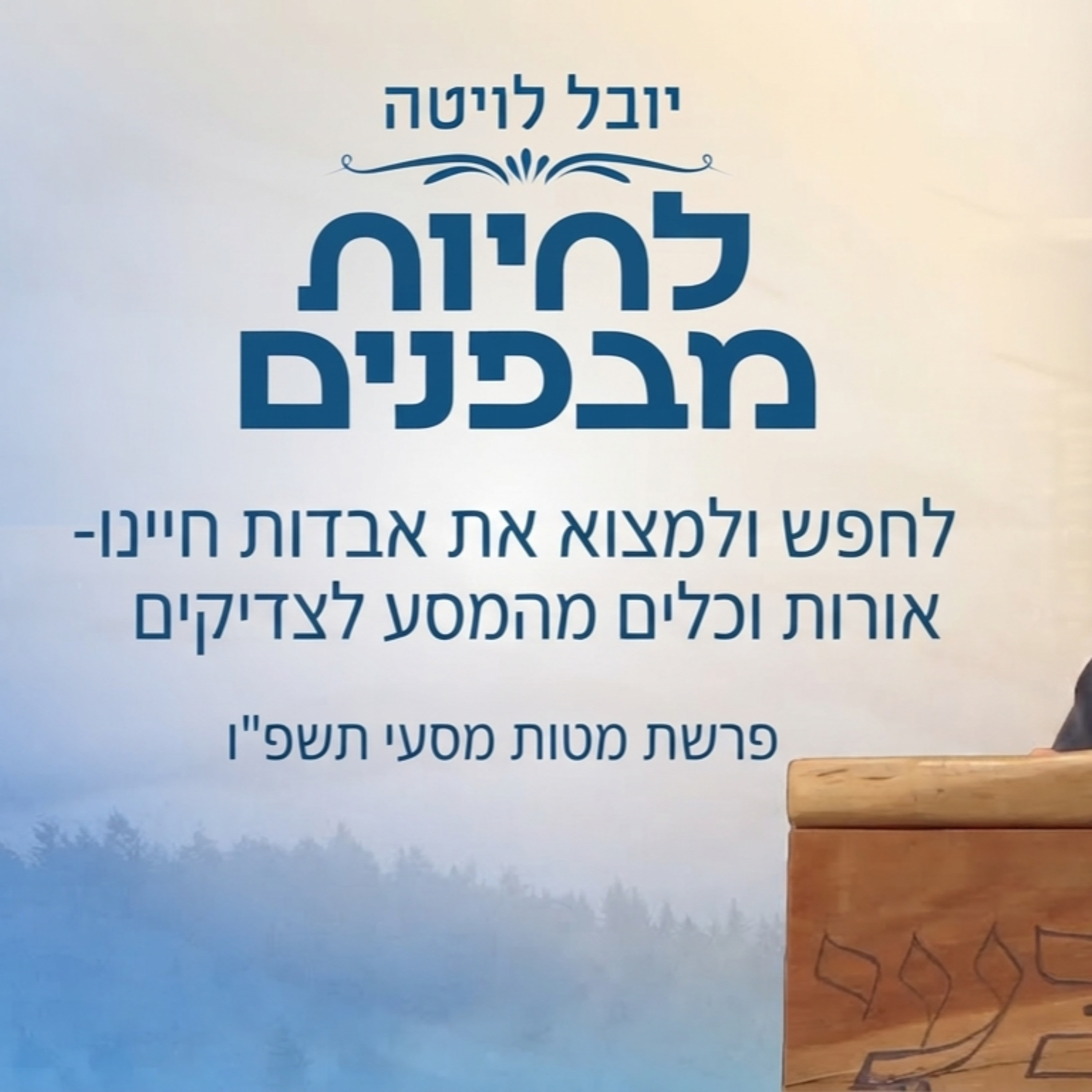 יובל לויטה לחפש ולמצוא את אבדות חיינו- אורות וכלים מהמסע לצדיקים . פרשת מטות מסעי תשפ"ו episode artwork