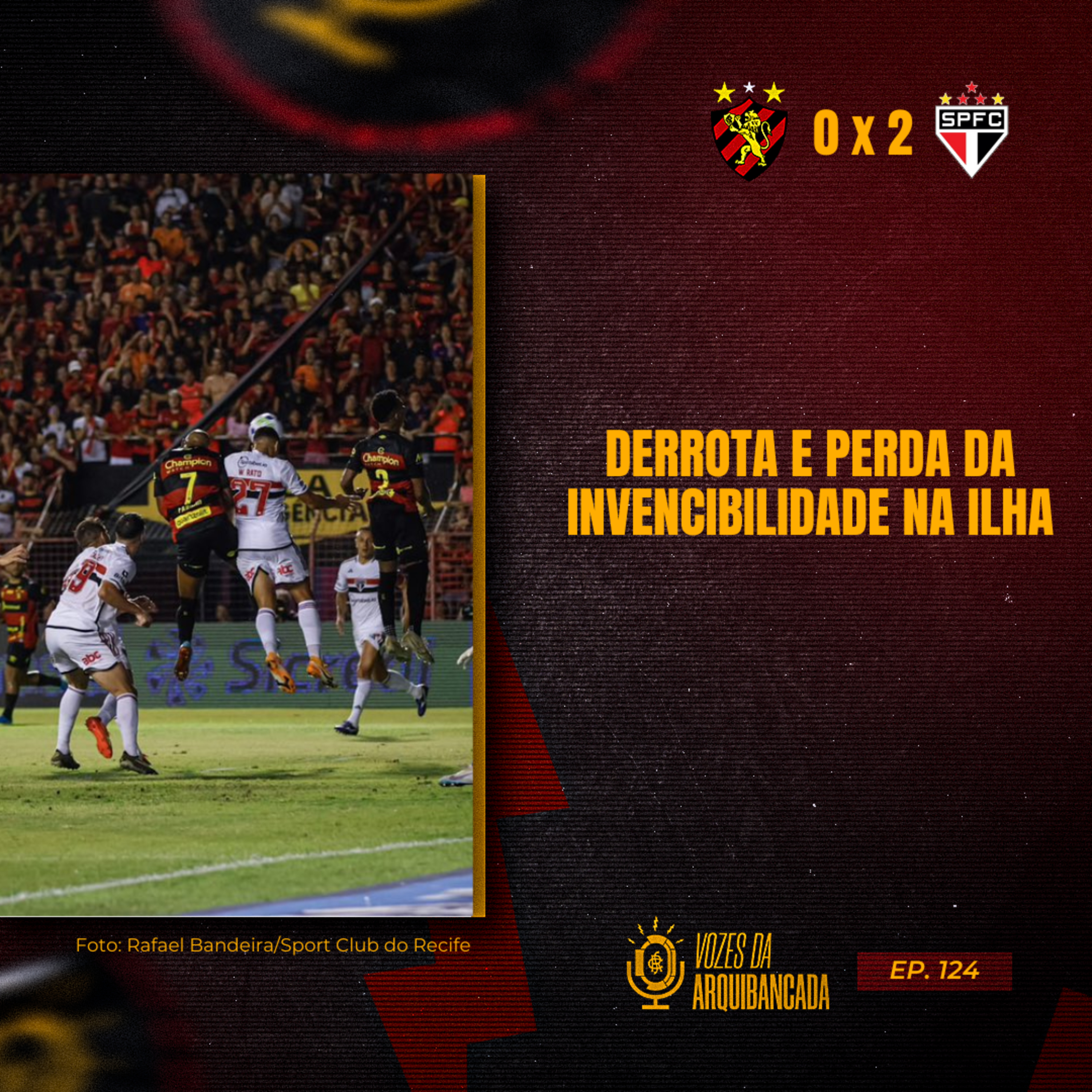 #124 Pós-jogo Sport 0x2 São Paulo | Oitavas de final da Copa do Brasil 2023 episode artwork