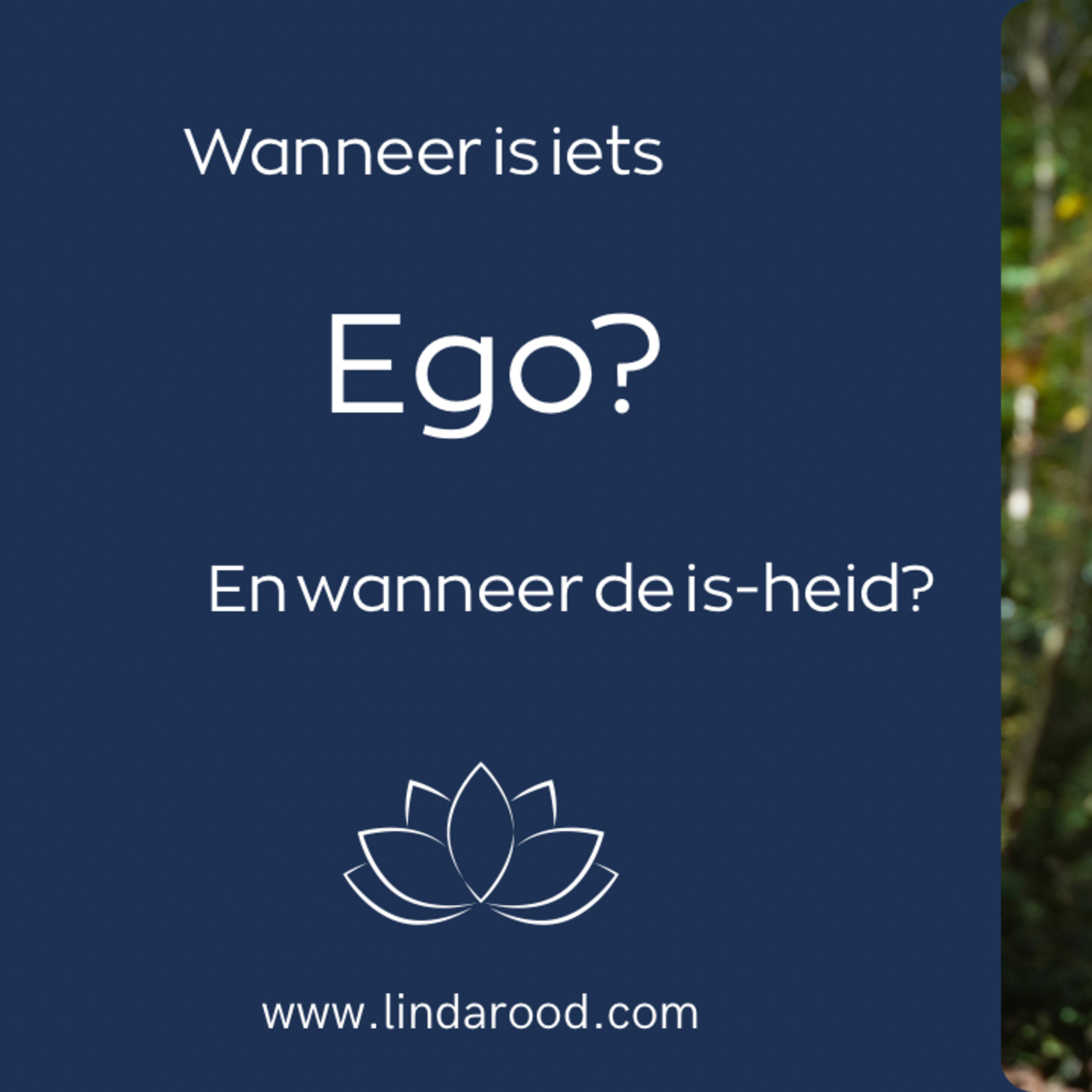 Wanneer is iets ego, en wanneer de is-heid? episode artwork