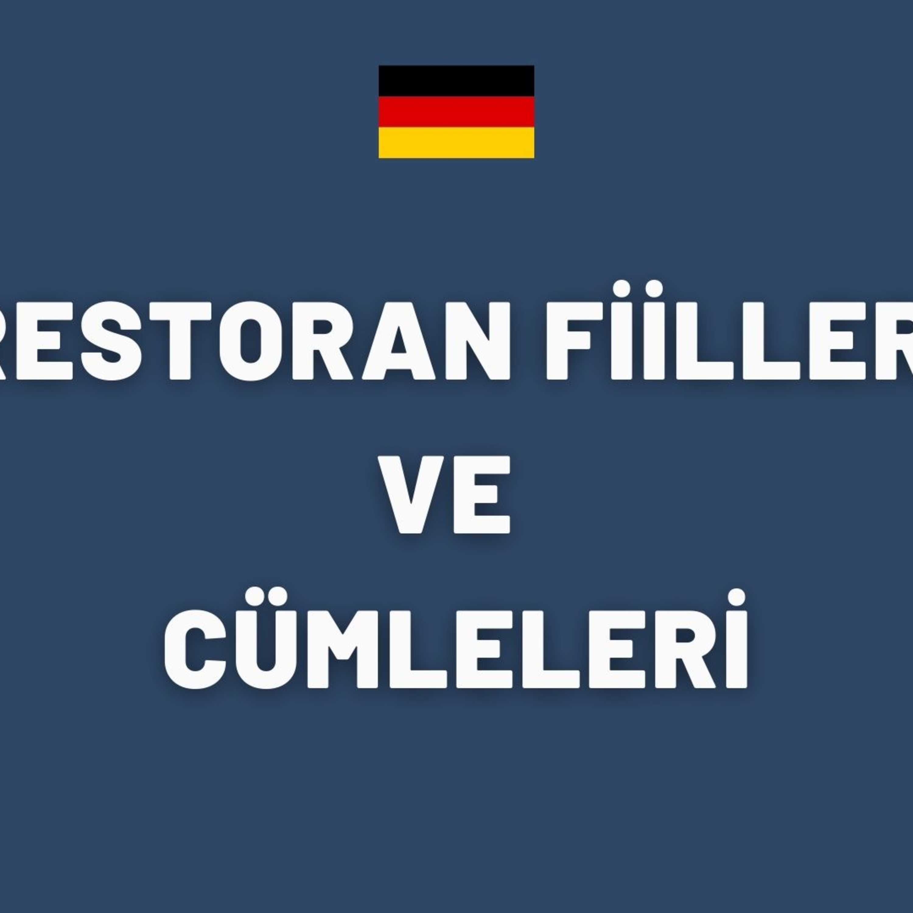 Almanca Restoran Kalıpları 🍴🇩🇪
