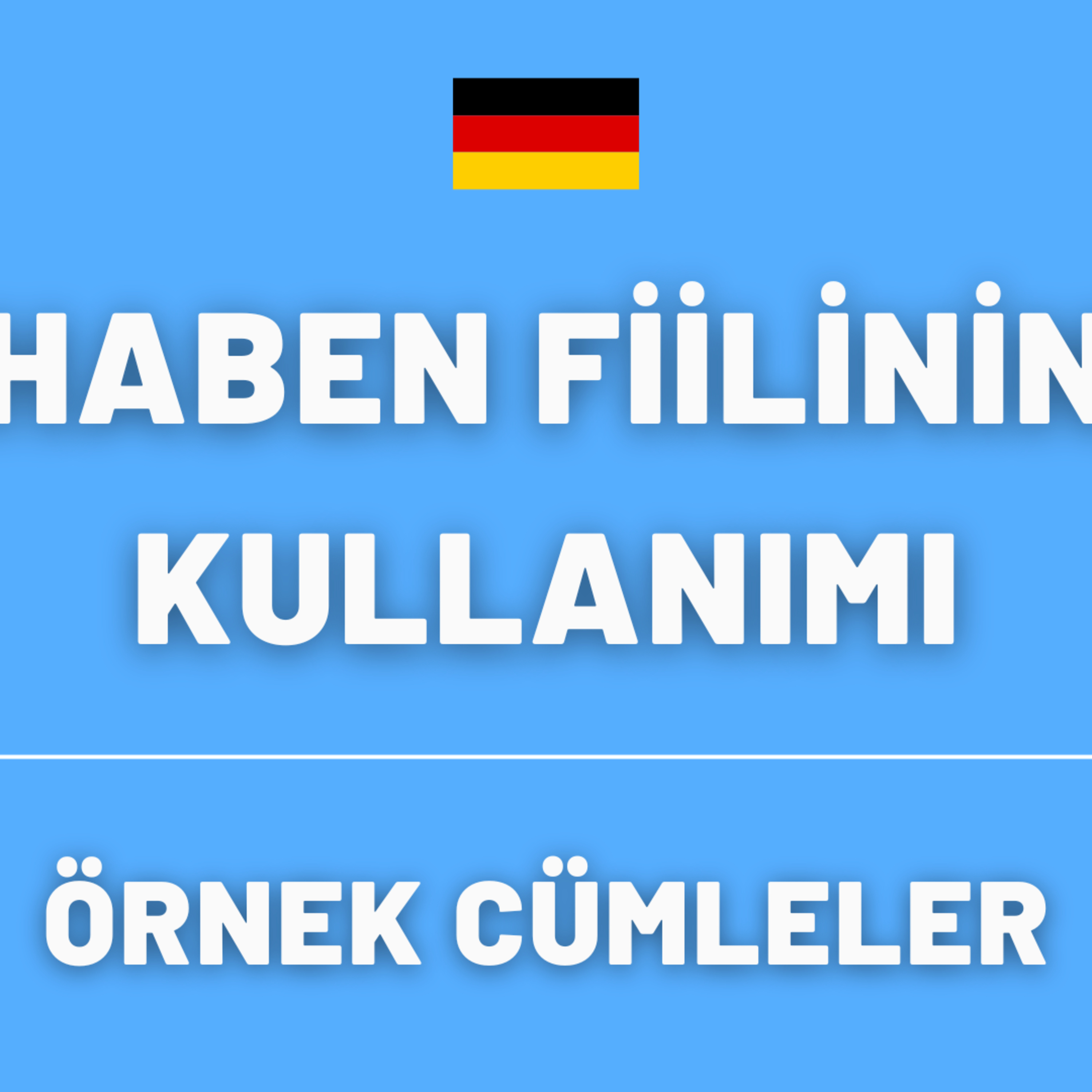 "haben" Fiili ve Örnek Cümleler