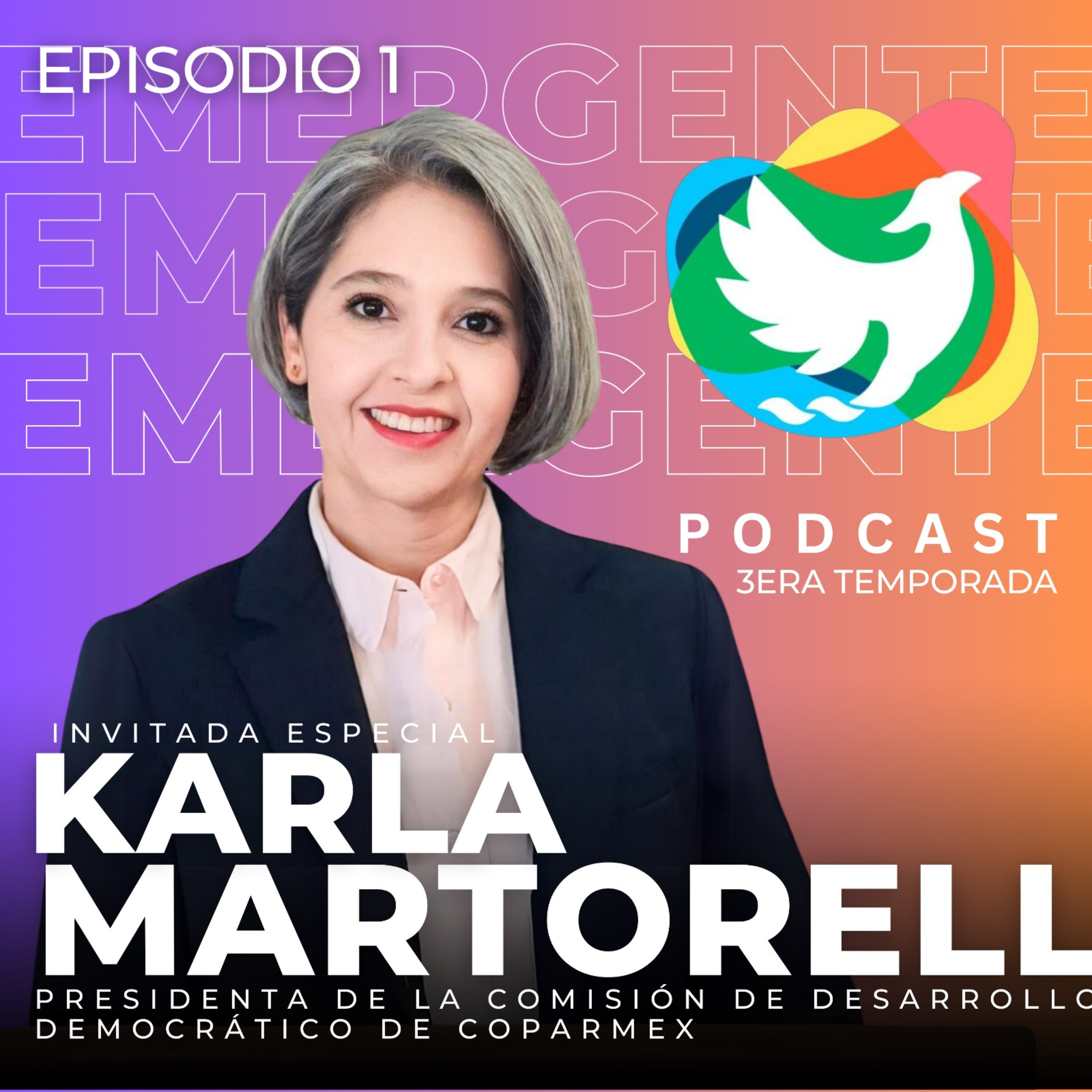 T3. Episodio 1: Karla Martorell - Pdta. Comisión de Desarrollo Democrático en Coparmex Ags episode artwork