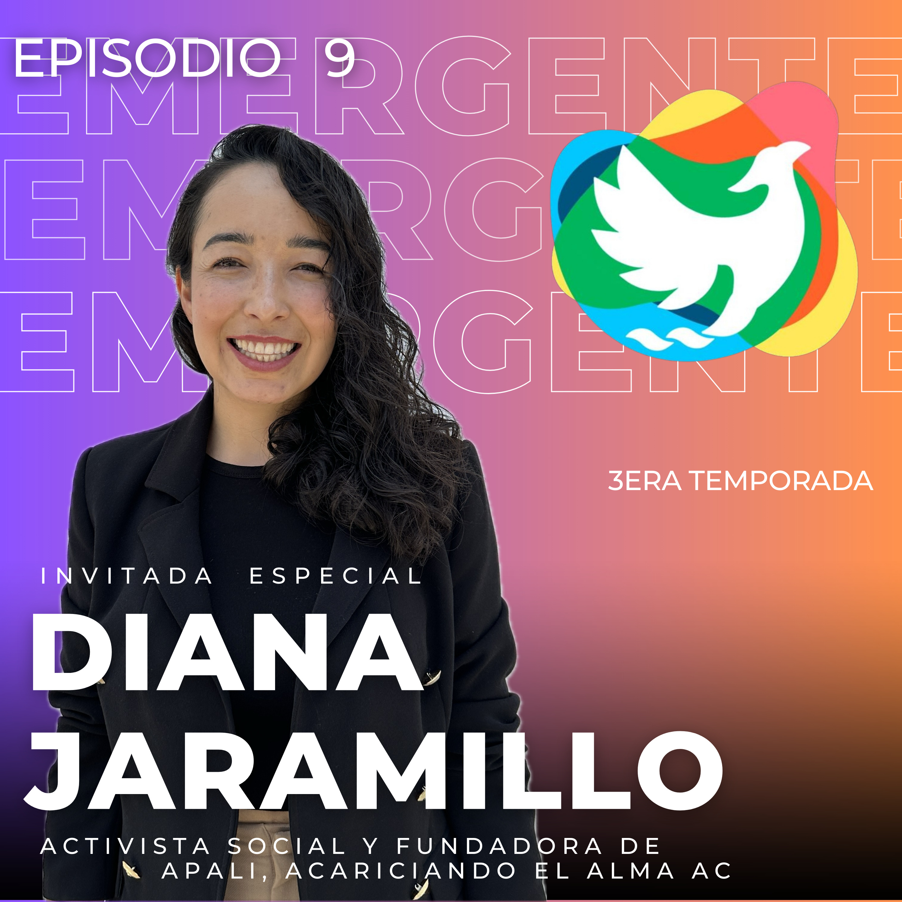 T3. Episodio 9: Diana Jaramillo - Activista social y fundadora de APALI, Acariciando el Alma AC episode artwork