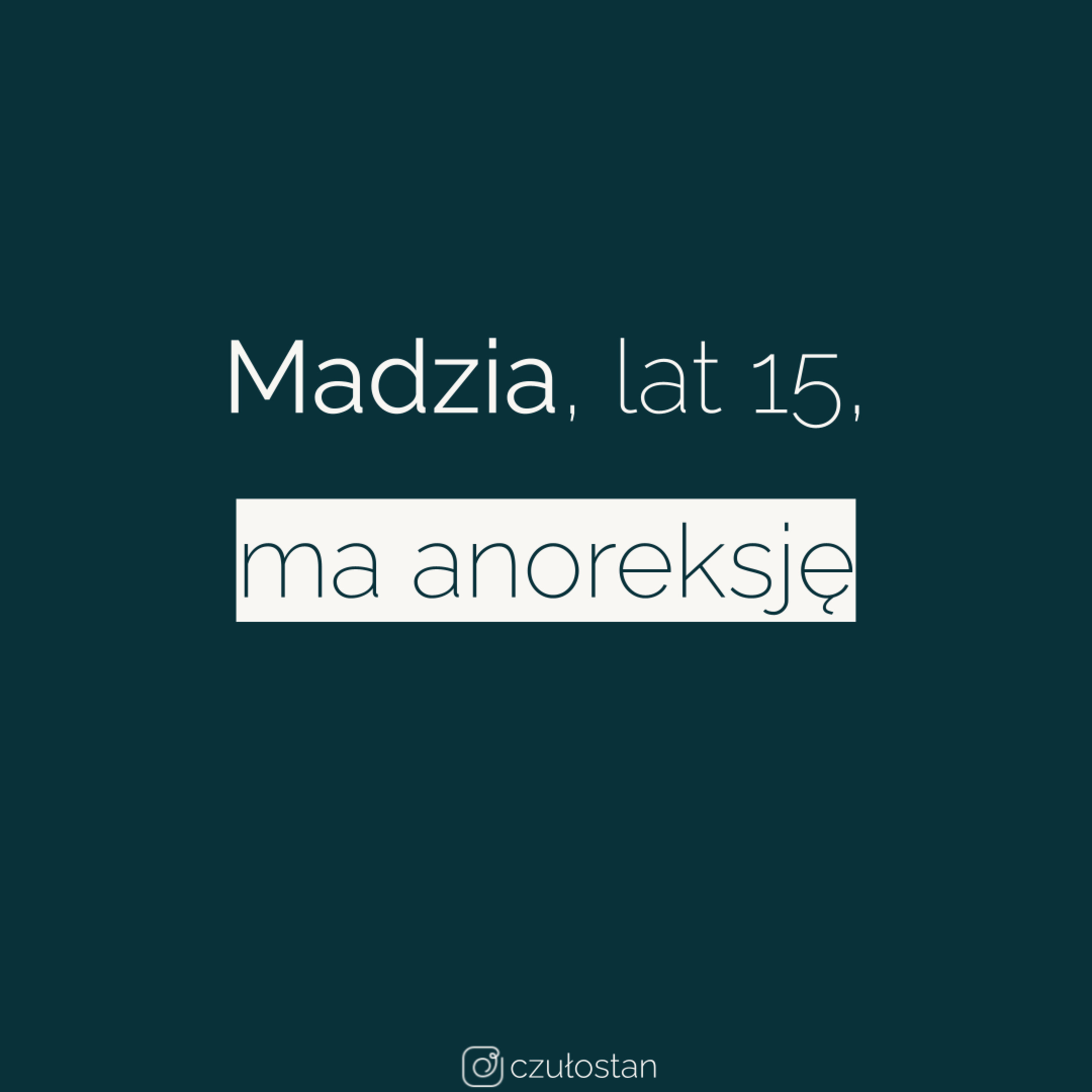 To TYLKO zaburzenia odżywiania? Jak TYLKO odchudzająca się 15-letnia Madzia stała się 35-letnią Magdaleną zmagającą się z anoreksją i uzależnieniami.