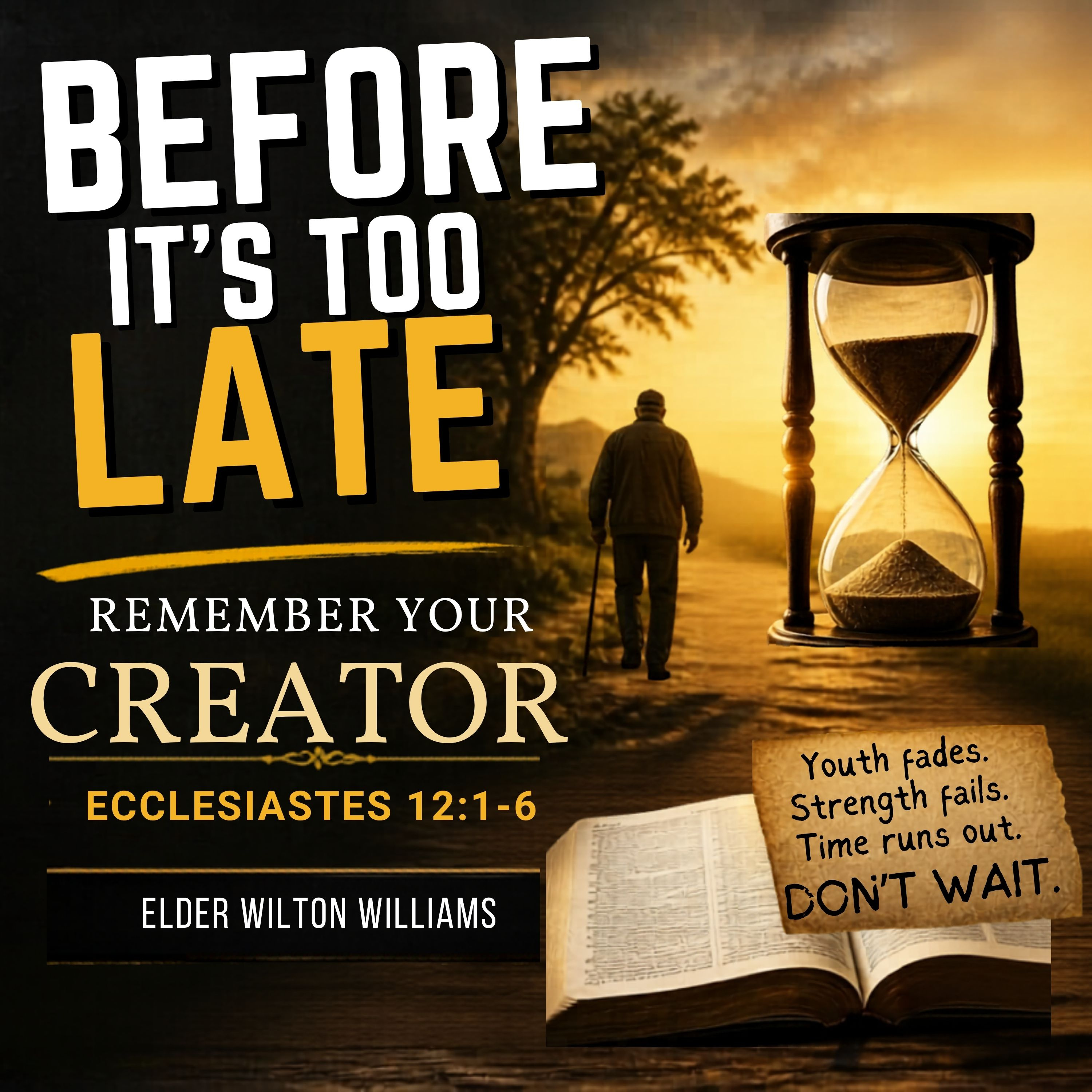 Garland Faith SDA Church Sermons - Before It’s Too Late - Remember Your Creator - Elder Wilton Williams episode artwork