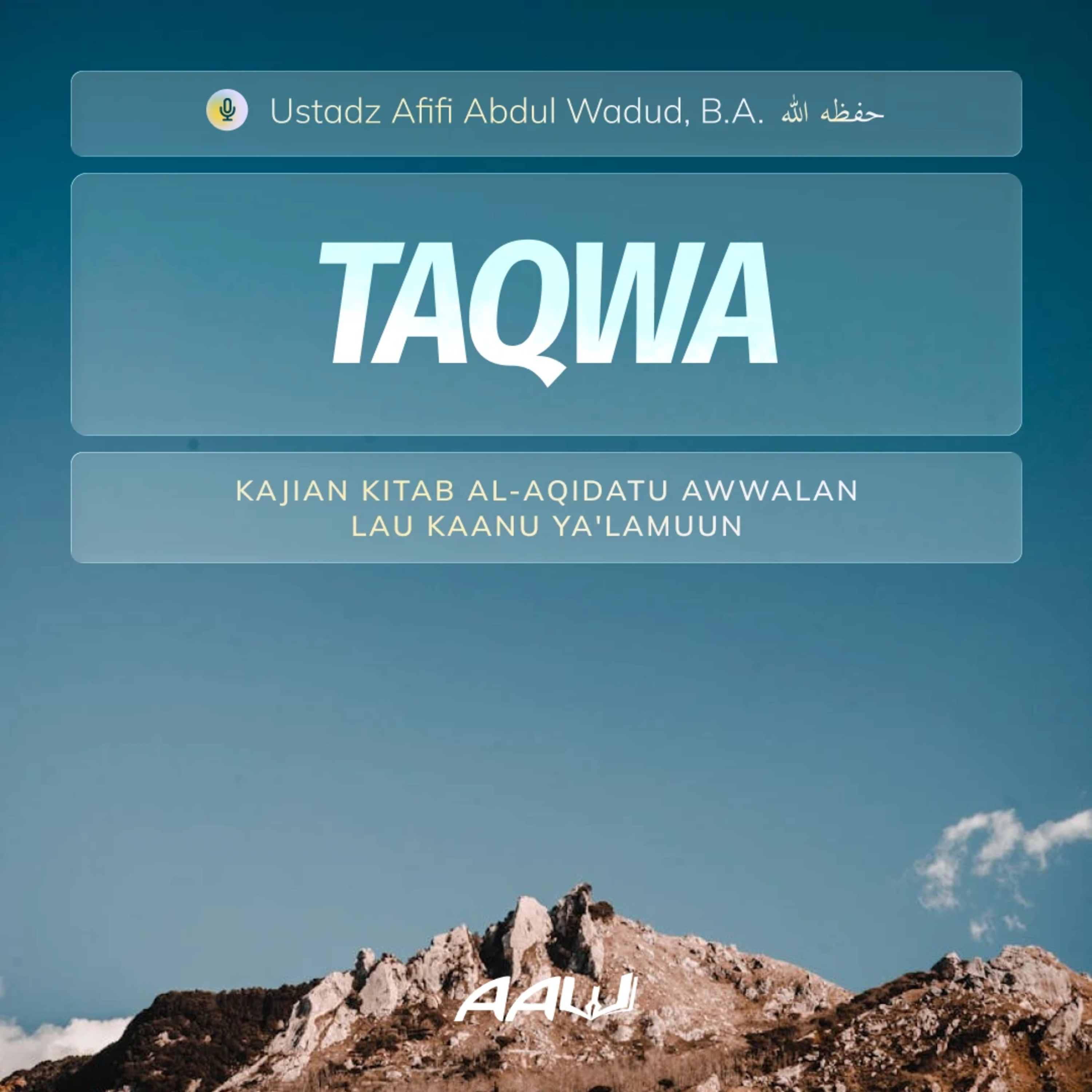 12. TAQWA | Kitab Al-Aqidatu Awwalan Lau Kaanu Ya'lamuun episode artwork