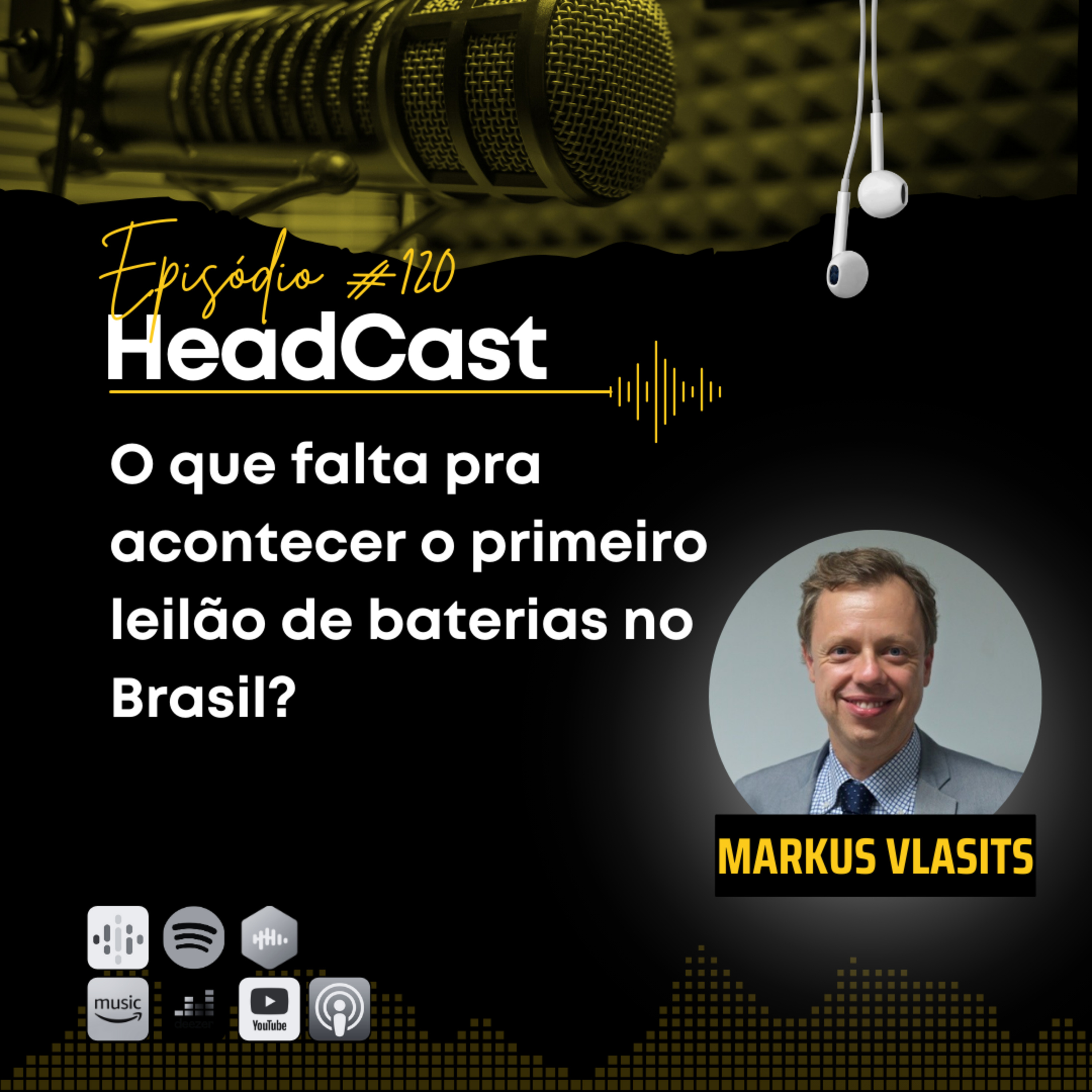 #120 O que falta pra acontecer o primeiro leilão de baterias no Brasil? – Markus Vlasits episode artwork