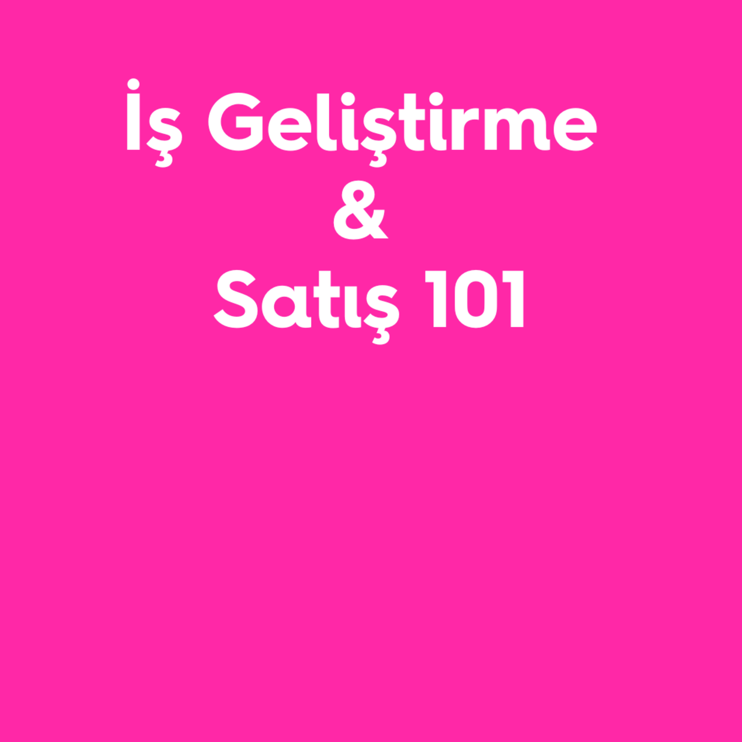 İş Geliştirme & Satış 101