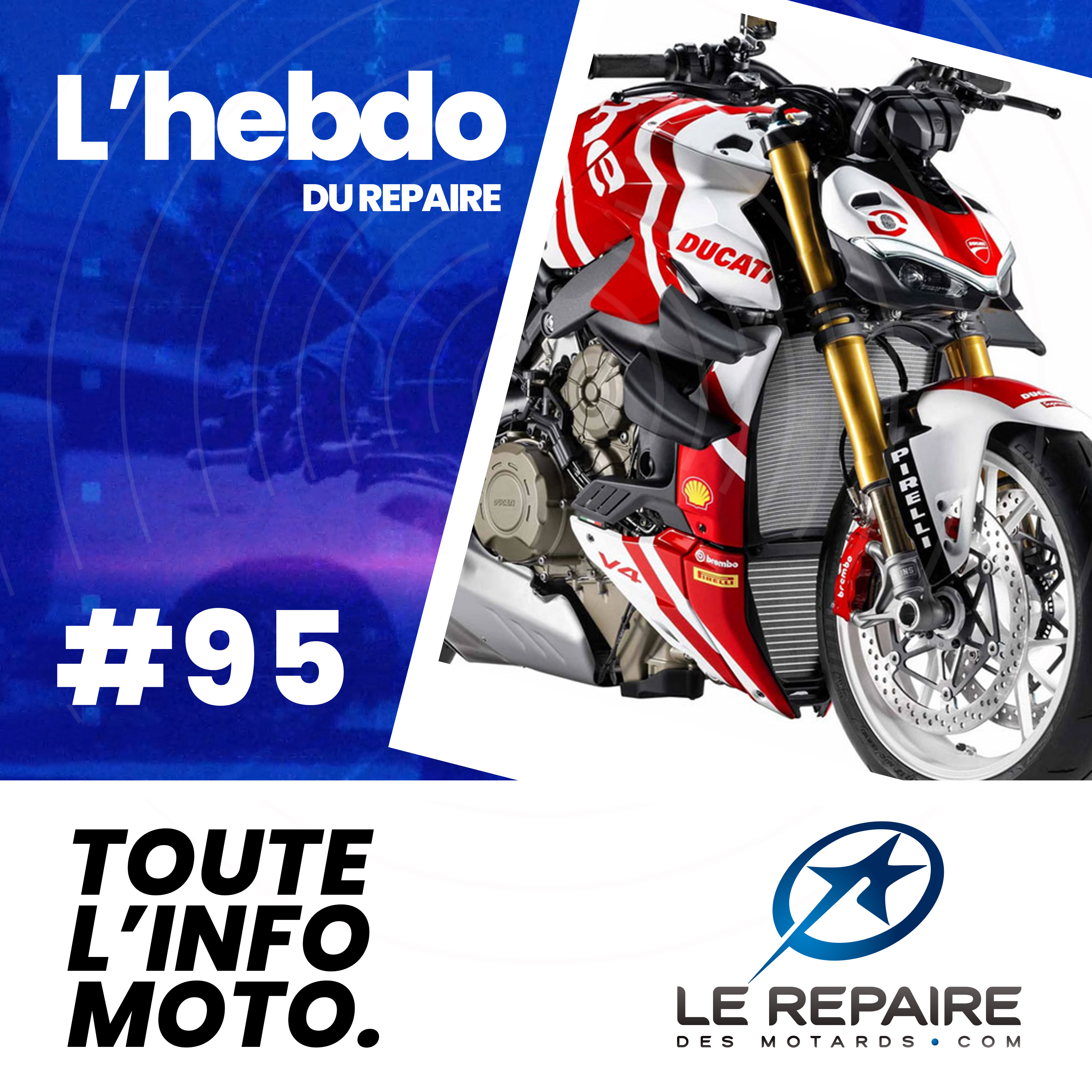 L’hebdo Du Repaire %2395 – Streetfighter V4 S Supreme, Indian FTR X RSD Super Hooligan, Indian Roadmaster Elite, Harley-Davidson Hydra Glide Revival, Une moto à un million, Assistance contre les vents