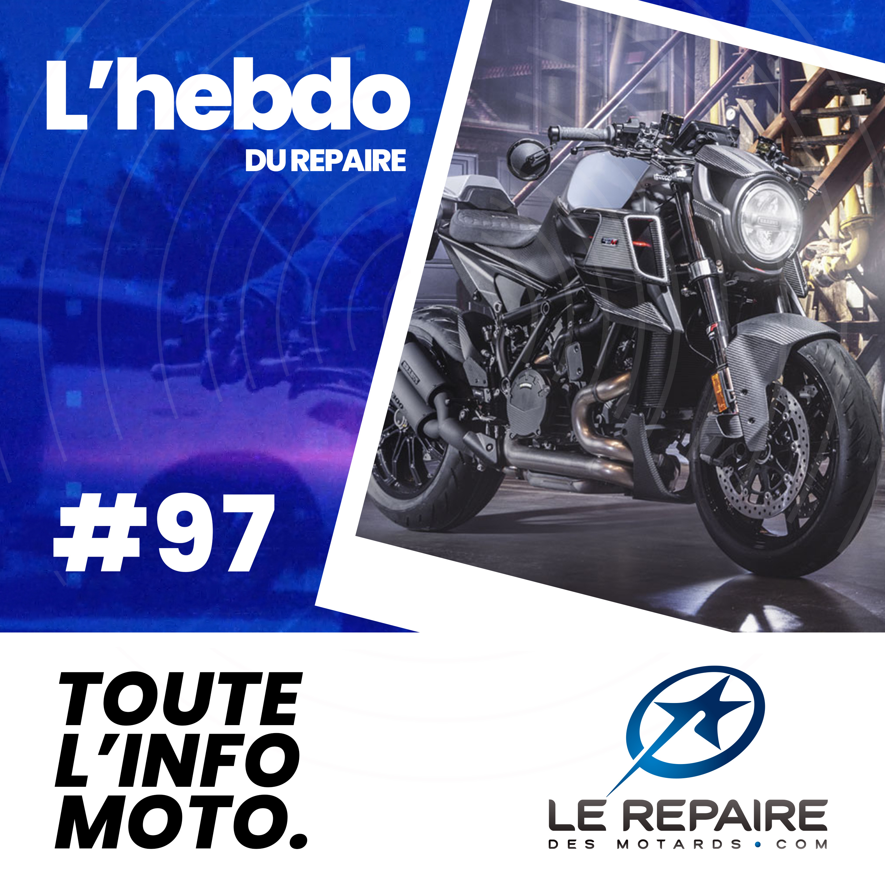 L’hebdo Du Repaire %2397 – Benda Napoleon, Brabus 1400 R, Triumph Rocket 3 Storm, KTM RC 8C, Moto Guzzi Stornello, Fable : le motard et le lapin, Grand Prix de France moto
