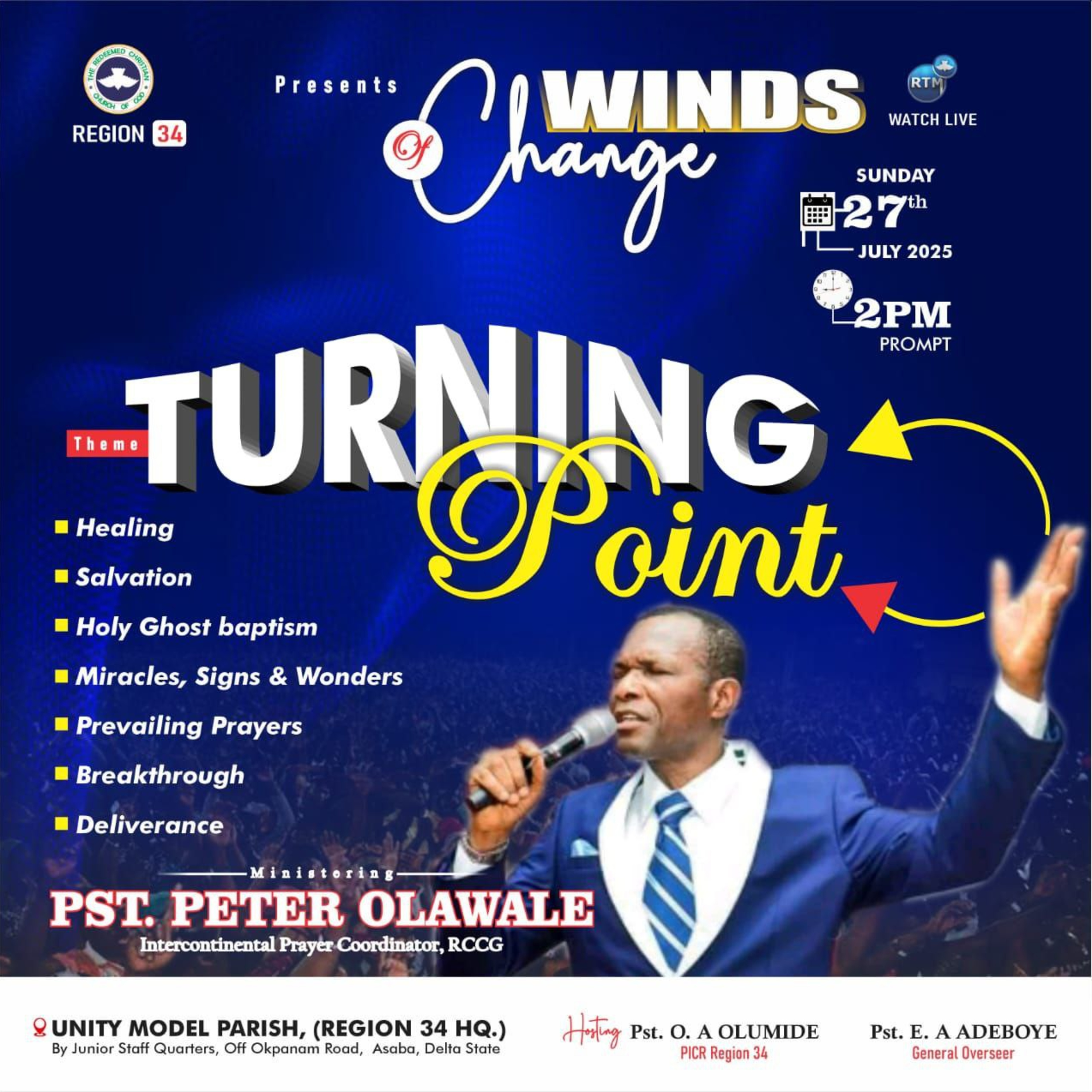 The Redeemed Christian Church of God, Unity Model Parish, Asaba