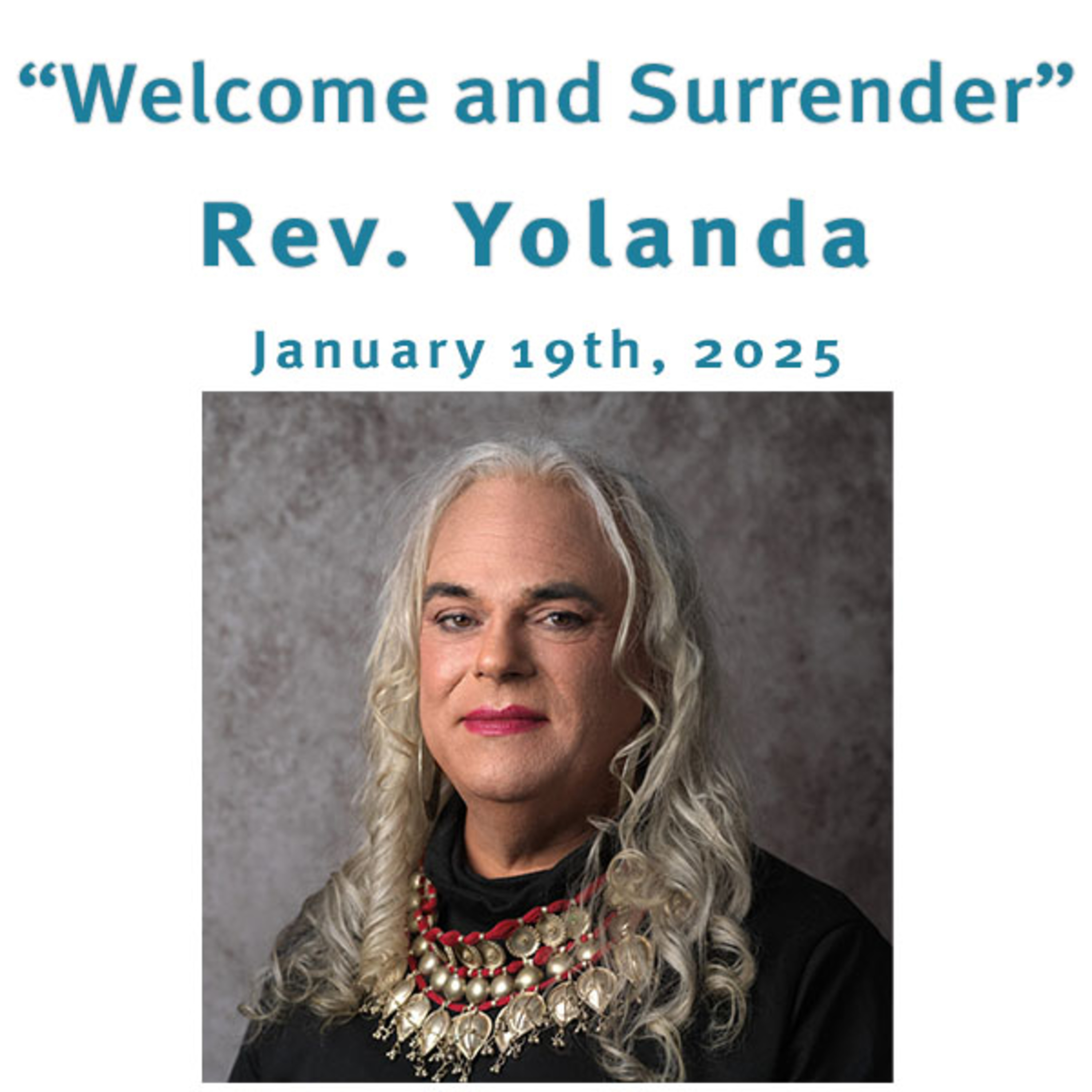 "Welcome and Surrender" Rev. Yolanda @ Unity Center of Norwalk CT (1/19/25) episode artwork