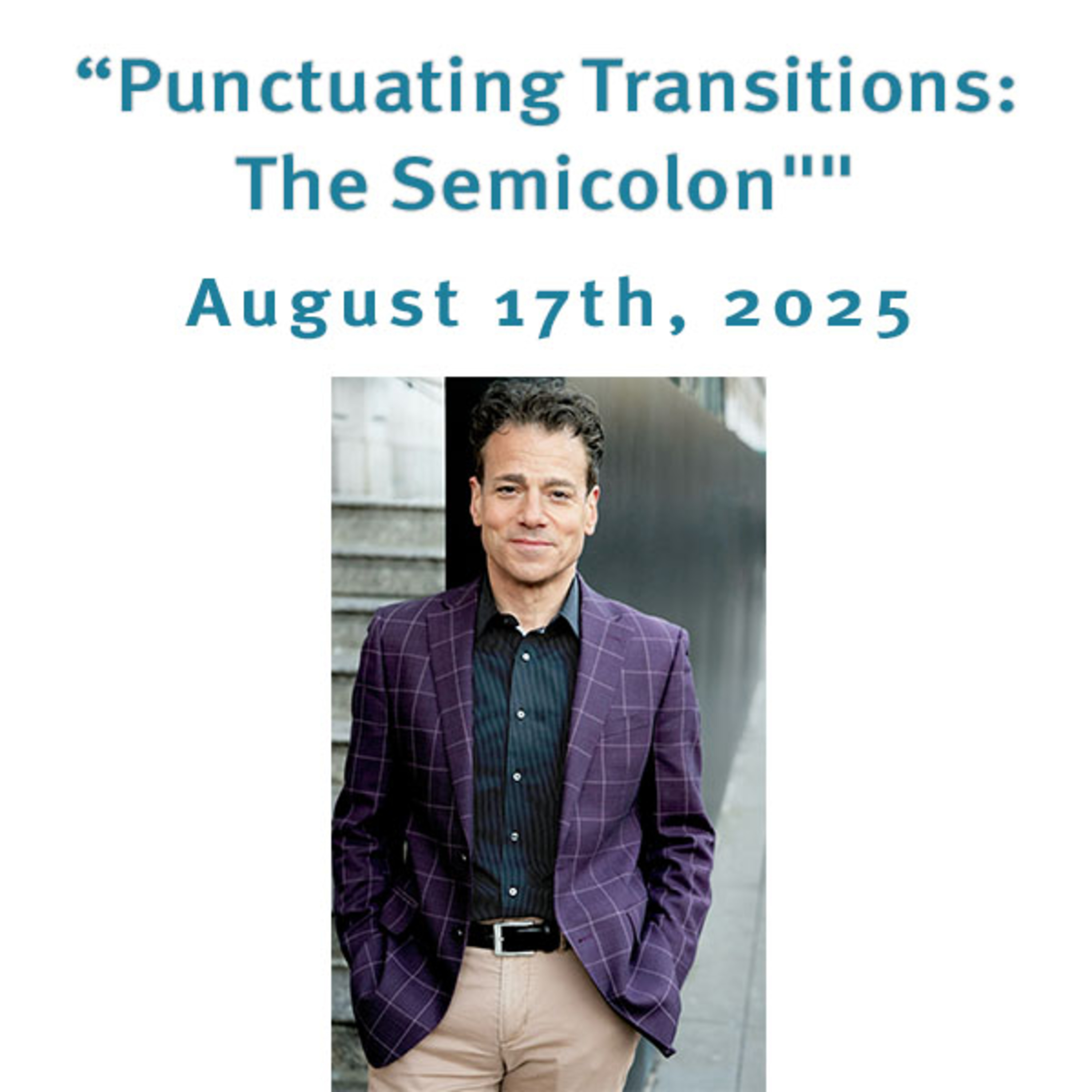 "Punctuating Transitions: The Semicolon" Rev. Dr. Craig Rubano @ Unity Center of Norwalk CT (8/17/25) episode artwork