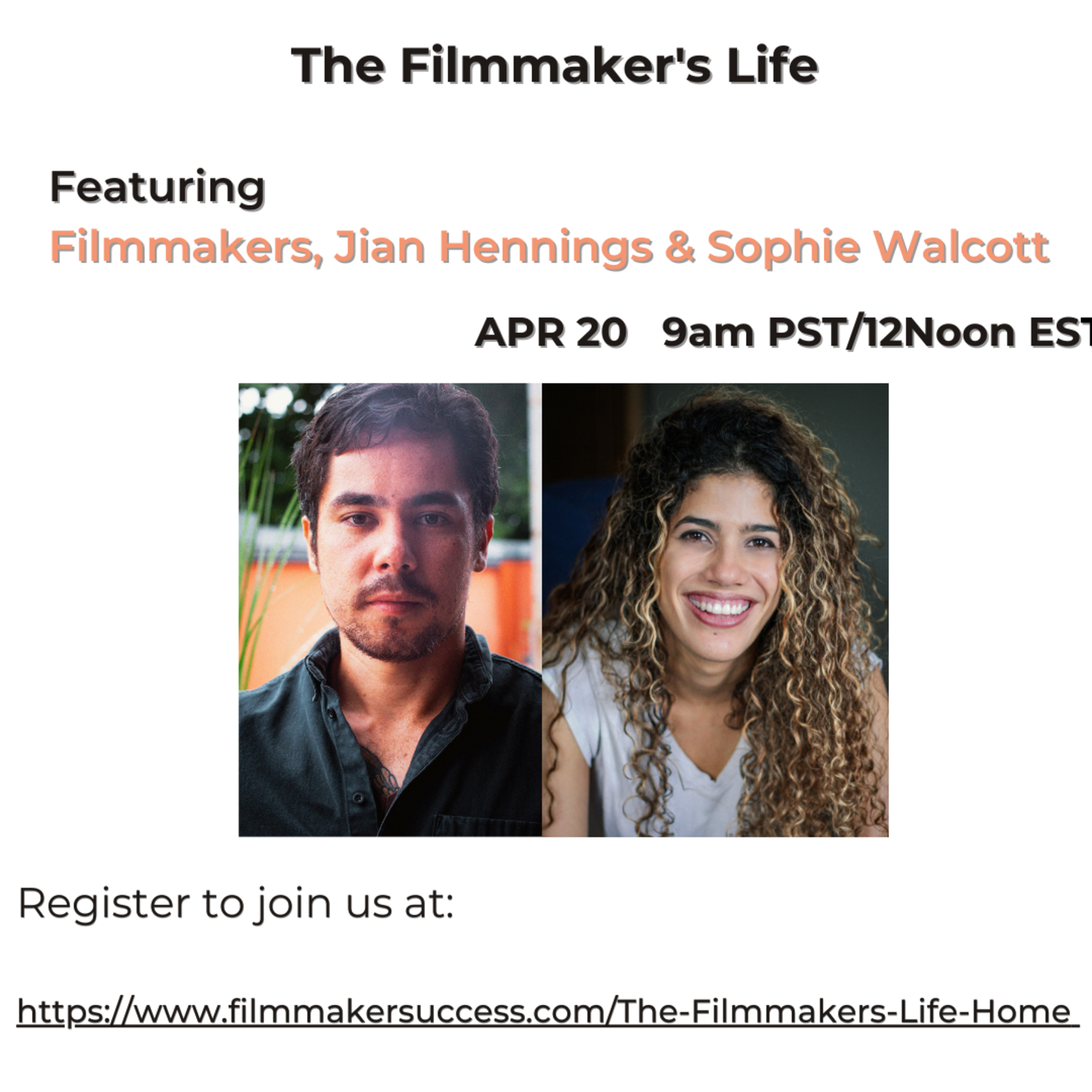 The Filmmaker's Life with Jian Hennings and Sophie Walcott 04/20/23 episode artwork
