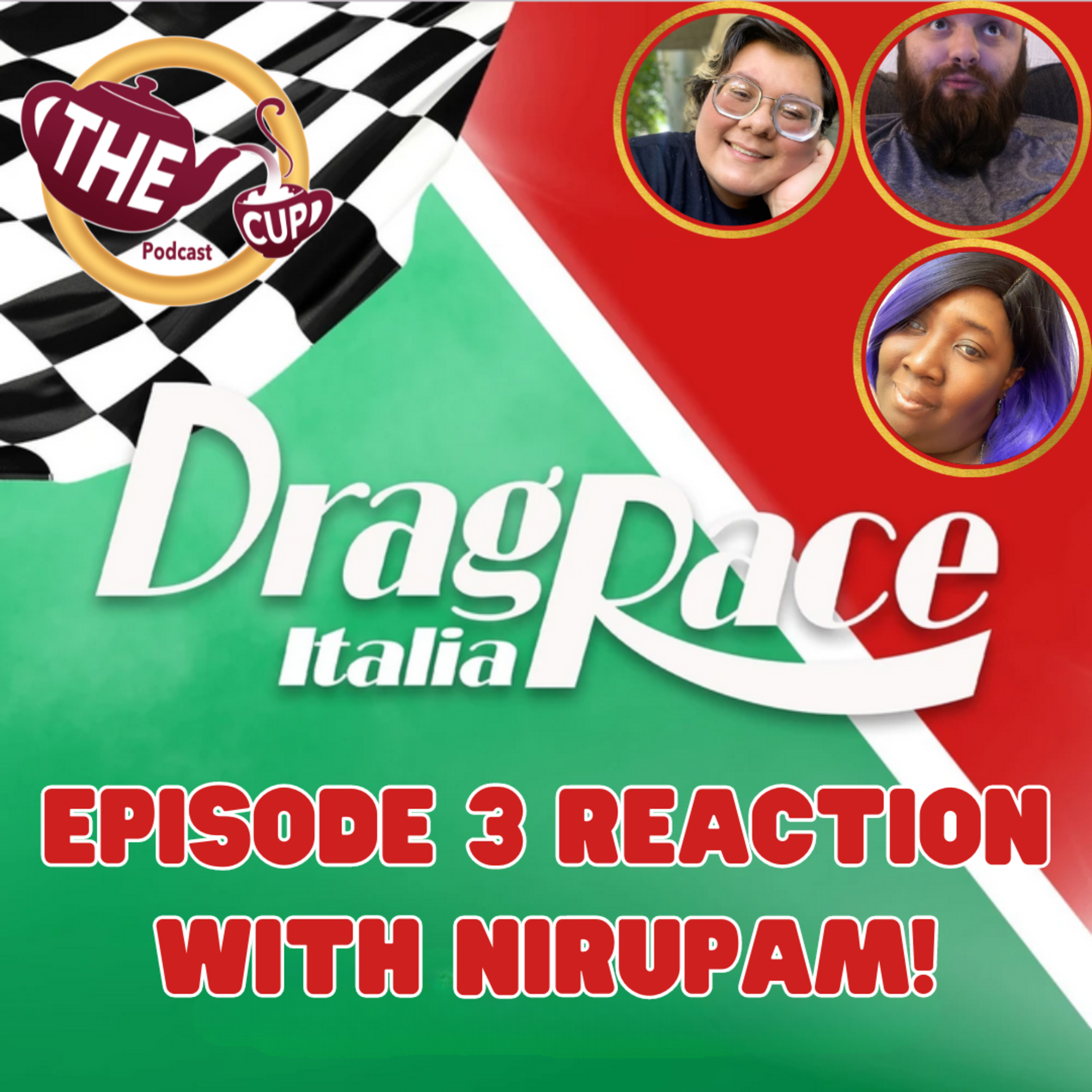 The Tea on Drag Race Italia with Nirupam (@hugeasmammoth_ ) | Season 3 Episode 3 Reaction! | The CUP 🍵