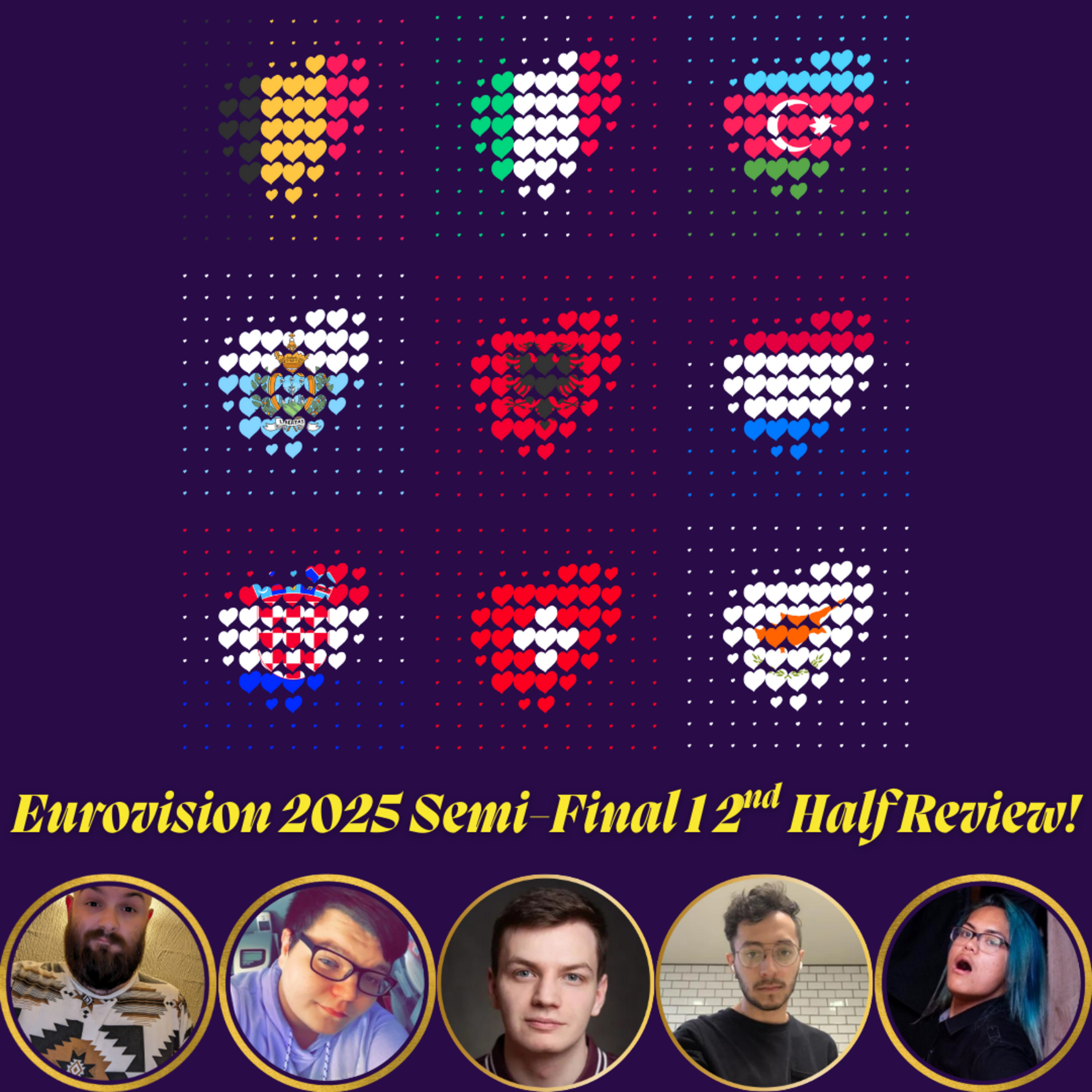 #Eurovision2025 Semi-Final 1 2nd Half Review! 🇧🇪🇮🇹🇦🇿🇸🇲🇦🇱🇳🇱🇭🇷🇭🇷🇨🇾 | Road to Basel! | The CUP ESC 🍵