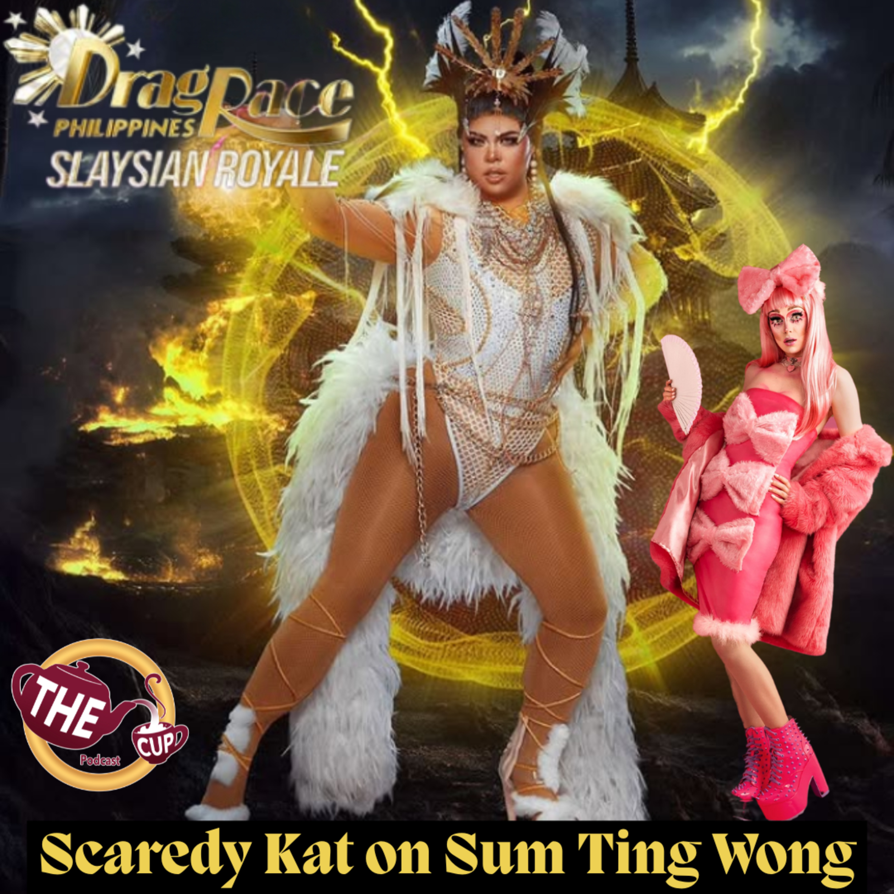 Scaredy Kat on Sum Ting Wong 🇬🇧 | Drag Race Philippines: Slaysian Royale 🇵🇭 | The CUP 🍵