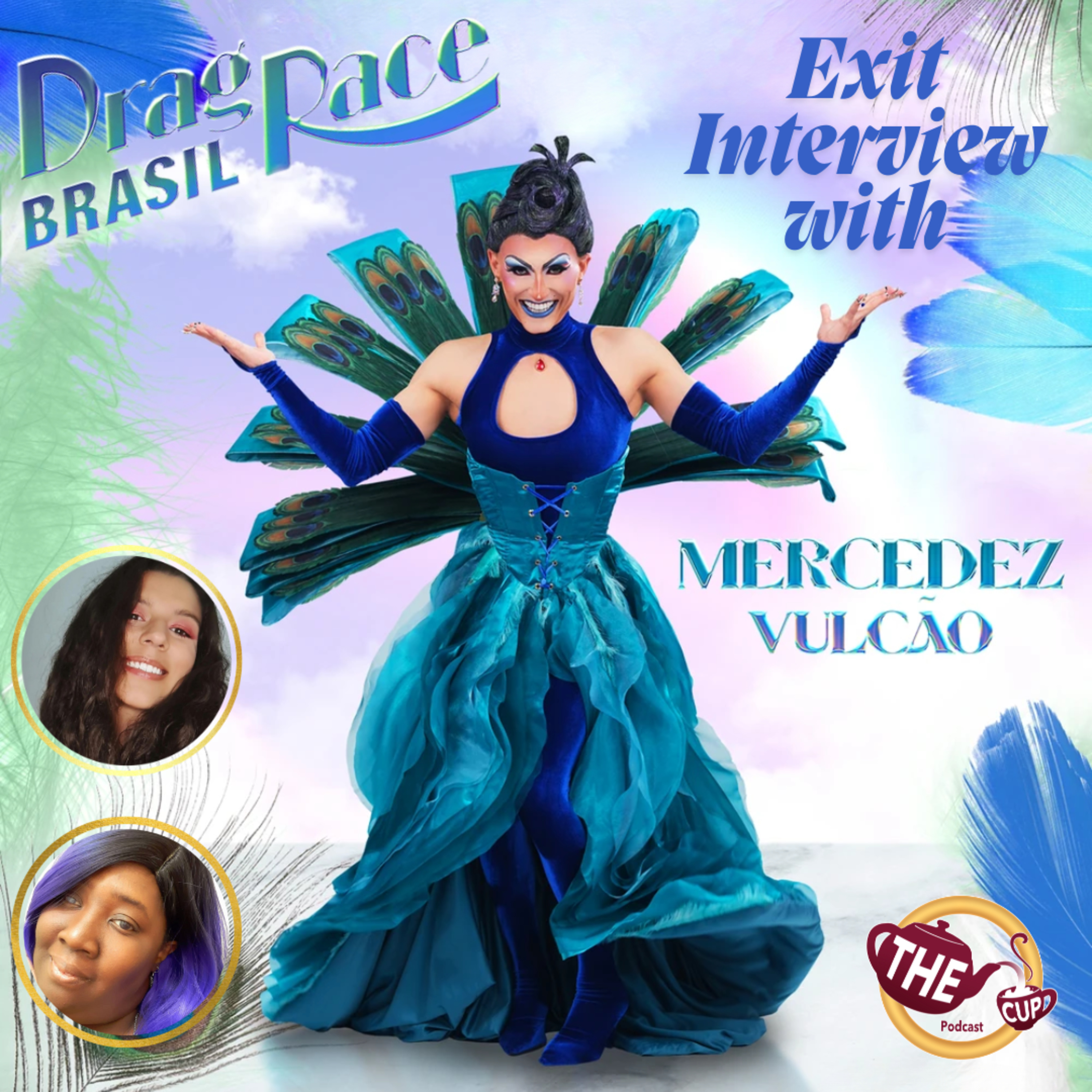 Exit Interview with Mercedez Vulcão! | Drag Race Brasil Season 2 🇧🇷 | The CUP 🍵