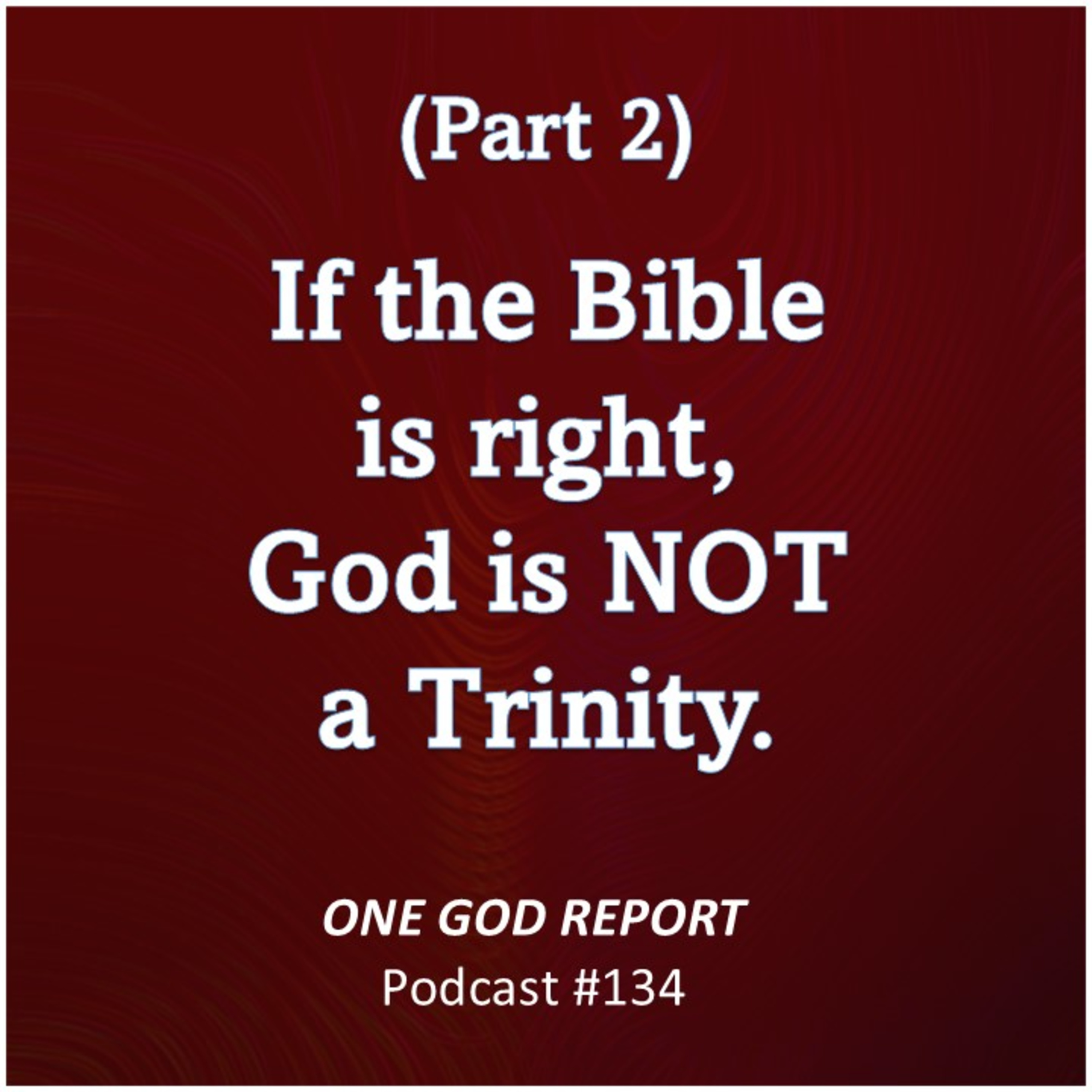 134) If the Bible is Right, God is NOT a Trinity (Part 2) episode artwork