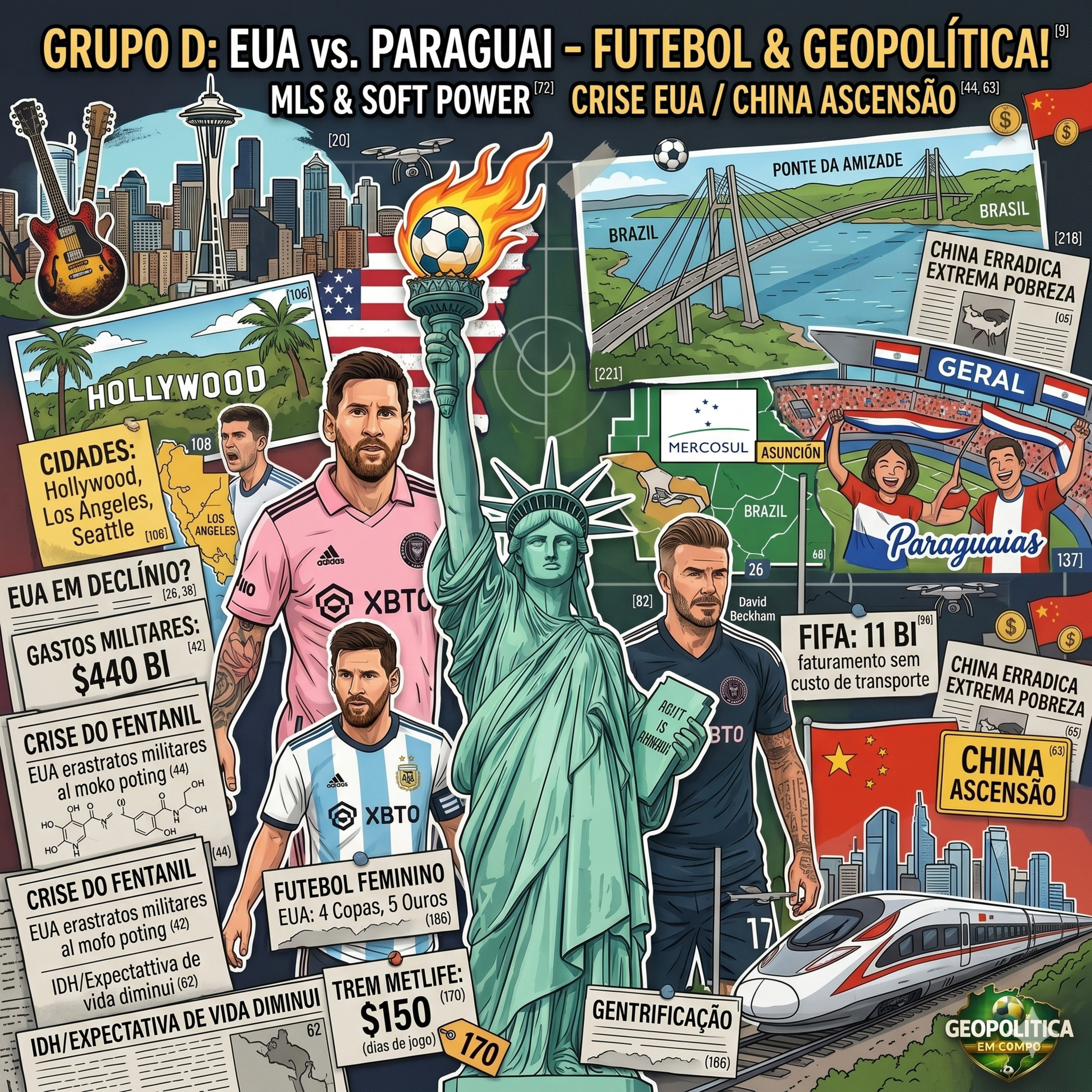 Geopolítica em campo - Grupo D da Copa