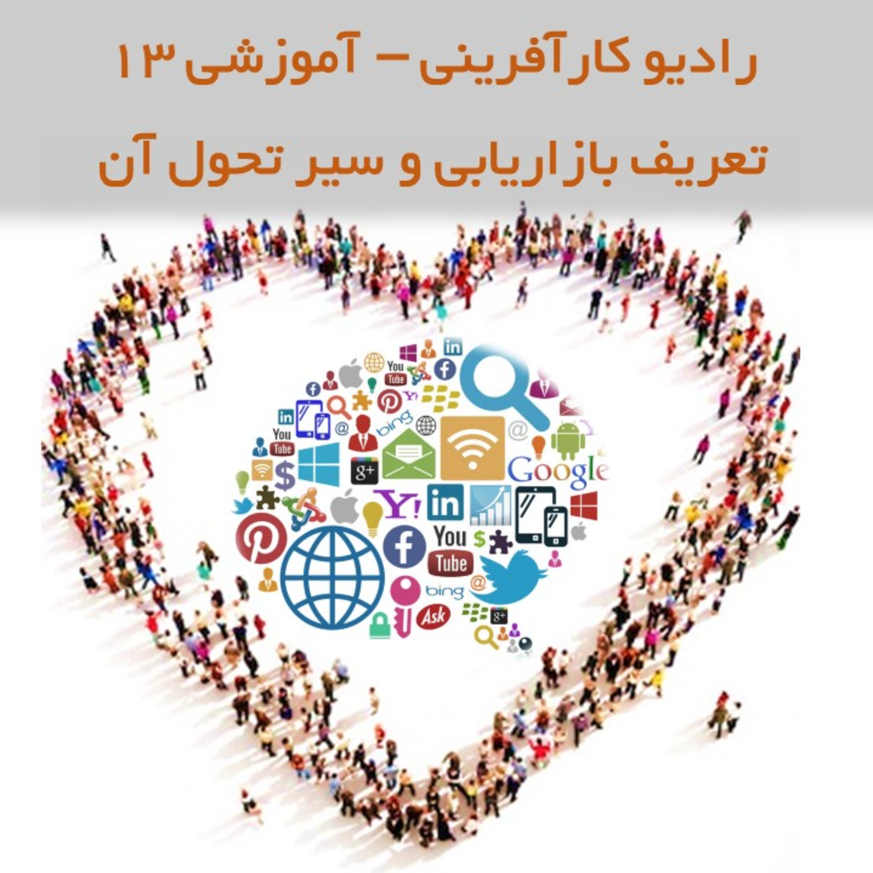 کاور رادیو کارآفرینی آموزشی ۱۳ - تعریف بازاریابی و سیر تحول نسل های بازاریابی