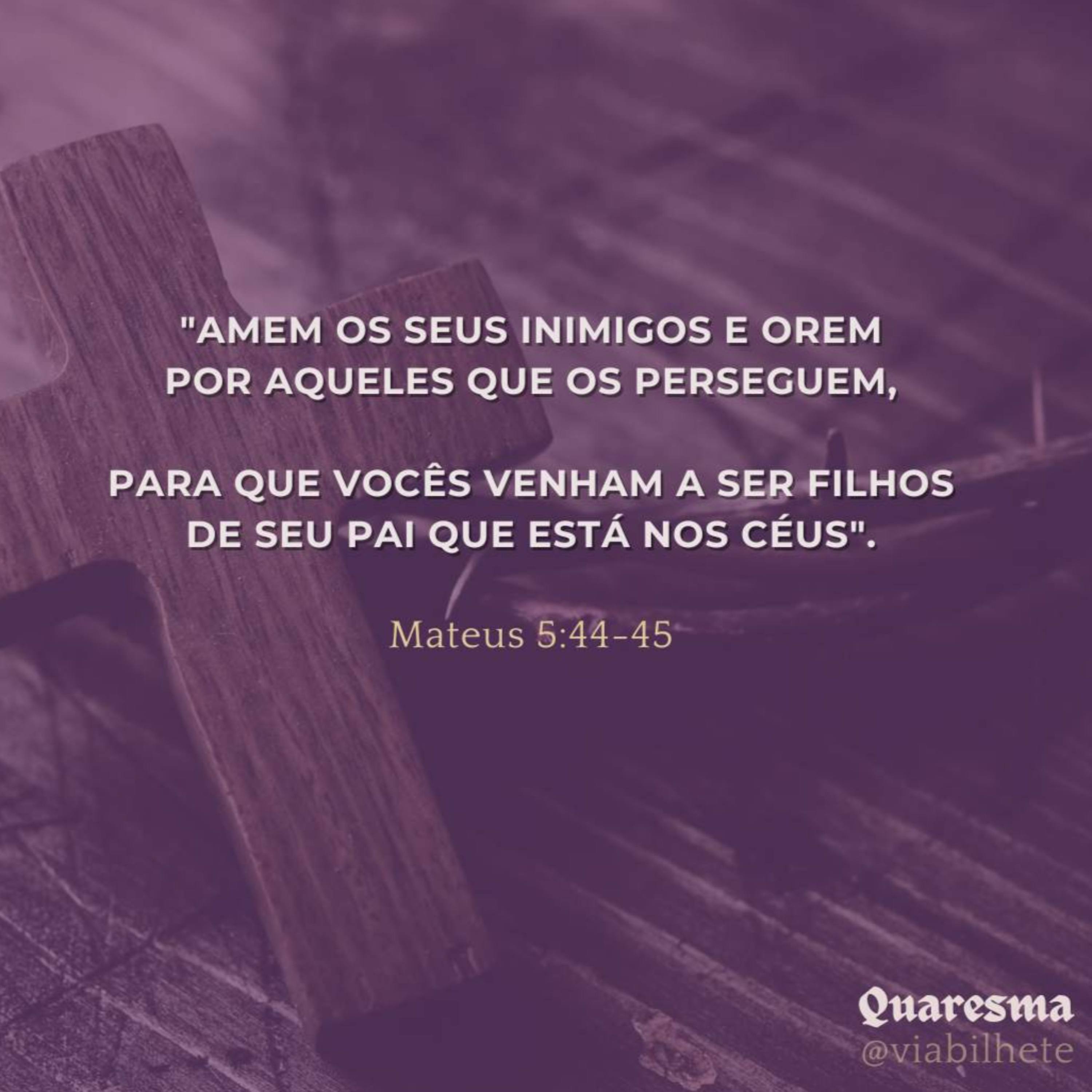 Ensino sobre o amor aos inimigos - Ep.10/47 - Quaresma  episode artwork
