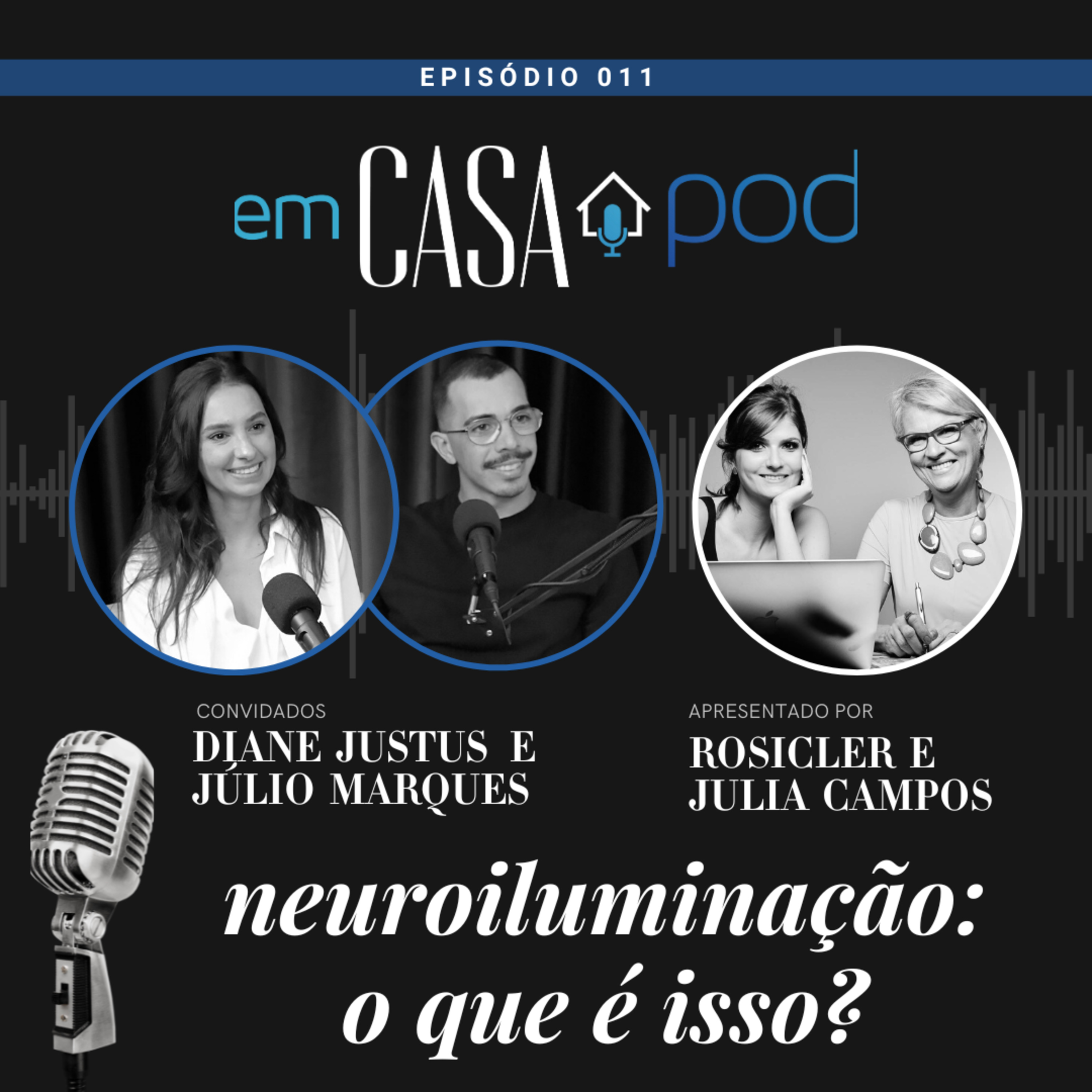 NEUROILUMINAÇÃO: O que é isso? - Diane Justus e Júlio Marques - Em Casa POD Ep. 011 episode artwork