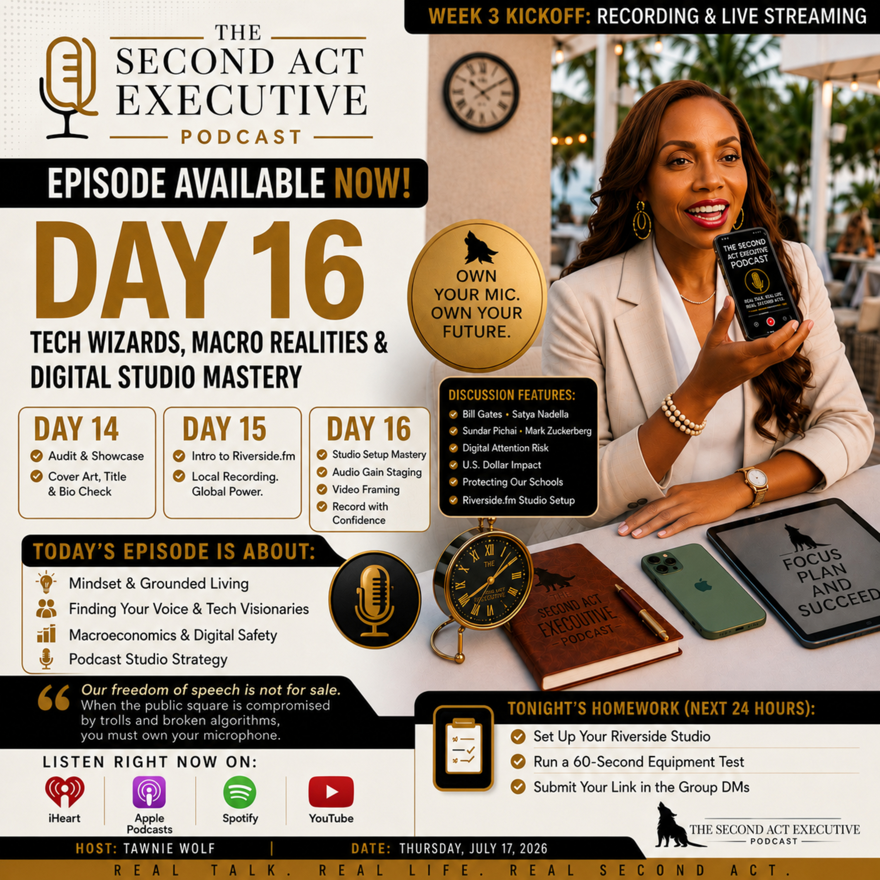 Podcast Workshop Day 16: Tech Wizards, Macro Realities & Digital Studio Mastery episode artwork
