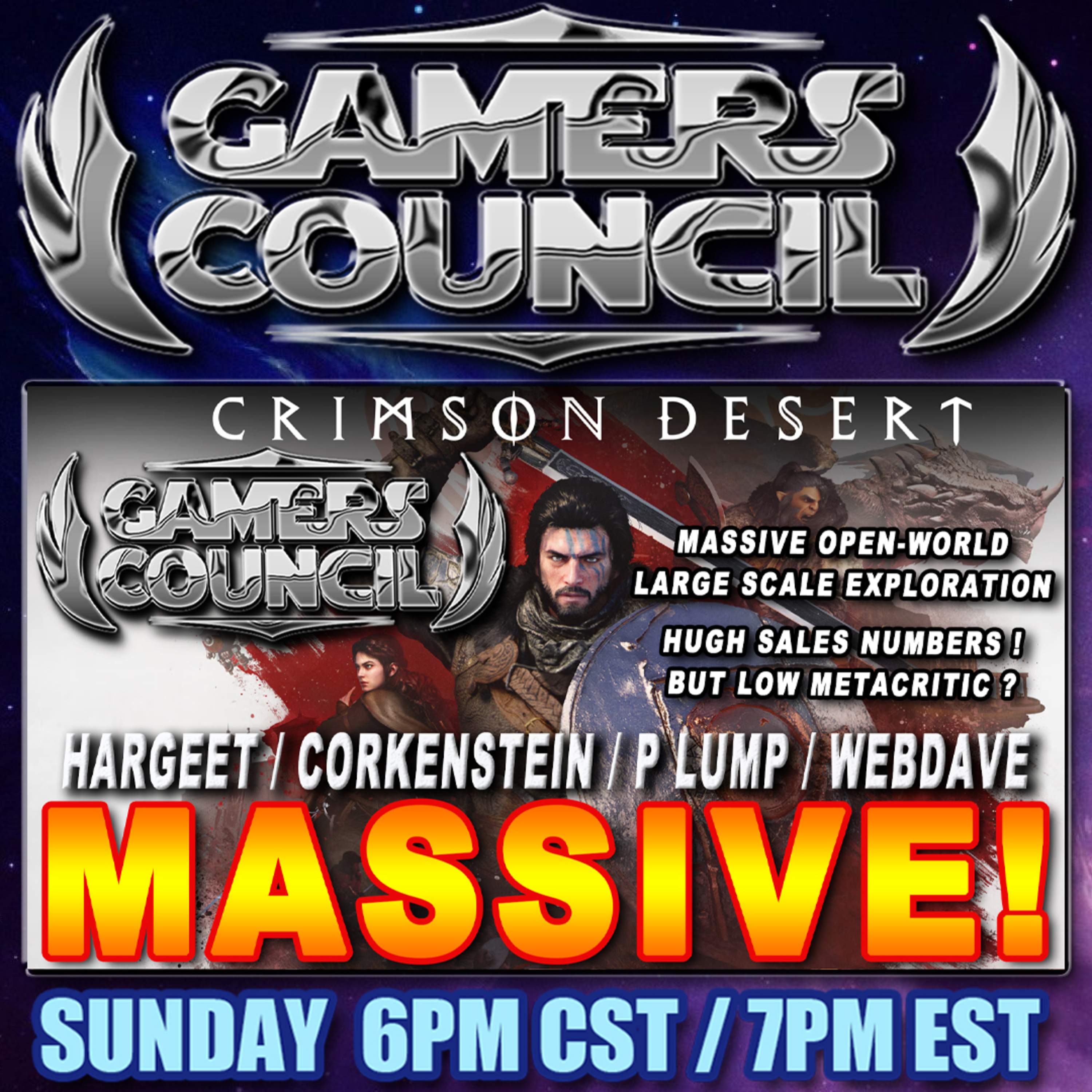 Crimson Desert Is MASSIVE - HARGEET / CORKENSTIEN / P LUMP / WEBDAVE episode artwork