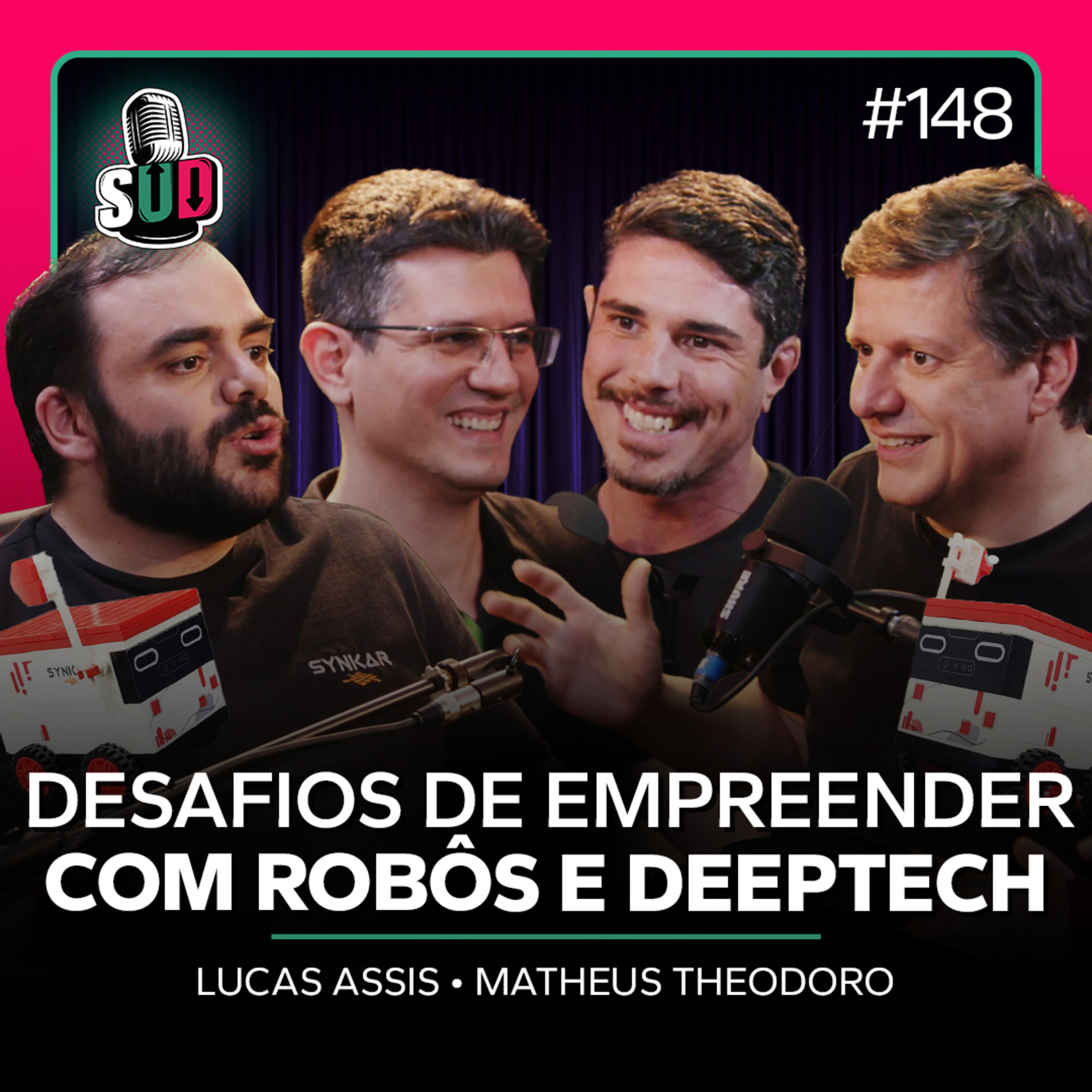 EP 148 - Desafios de empreender com robôs e deeptech - Founders Synkar