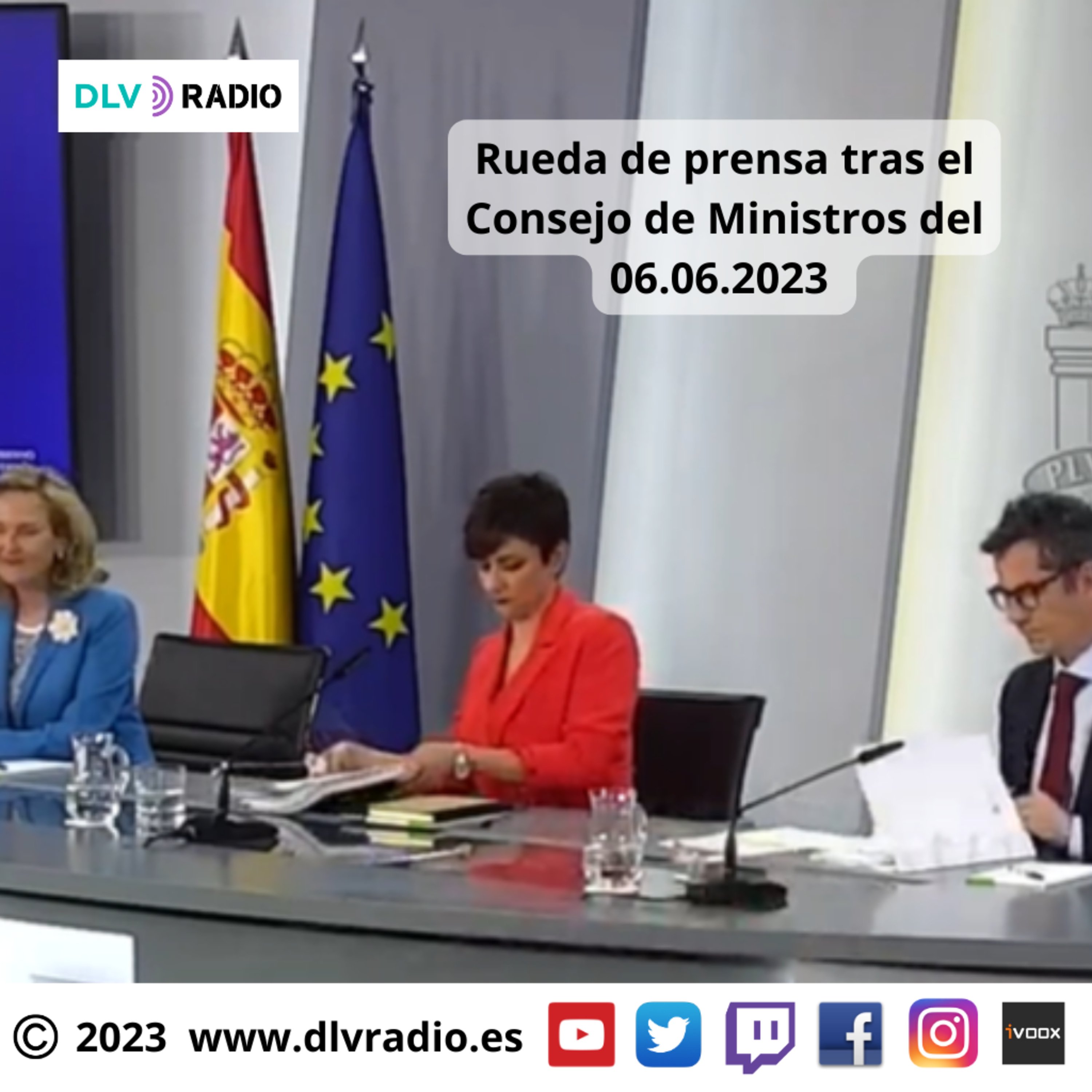 Rueda de prensa tras el Consejo de Ministros del 06.06.2023