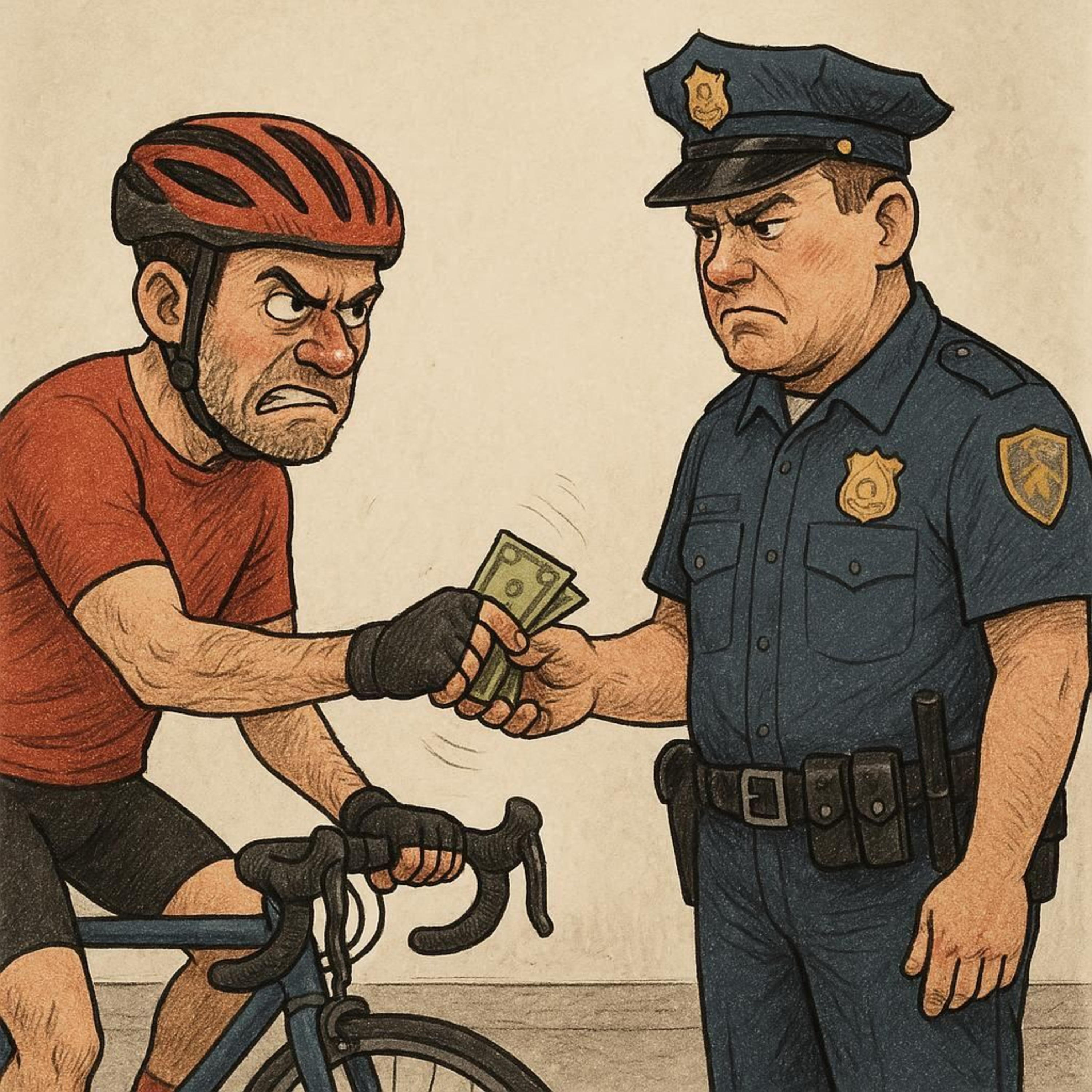 自転車乗ってて反則金とられないために
