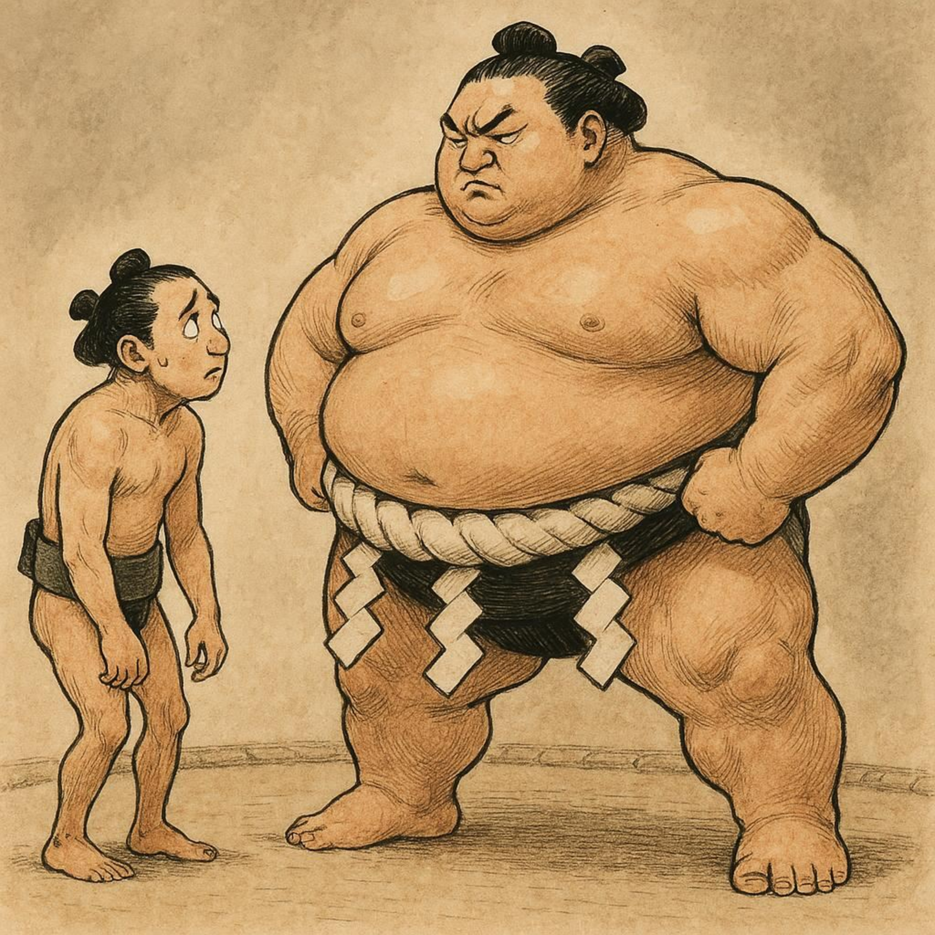 相手が上でも自分は下がっていない