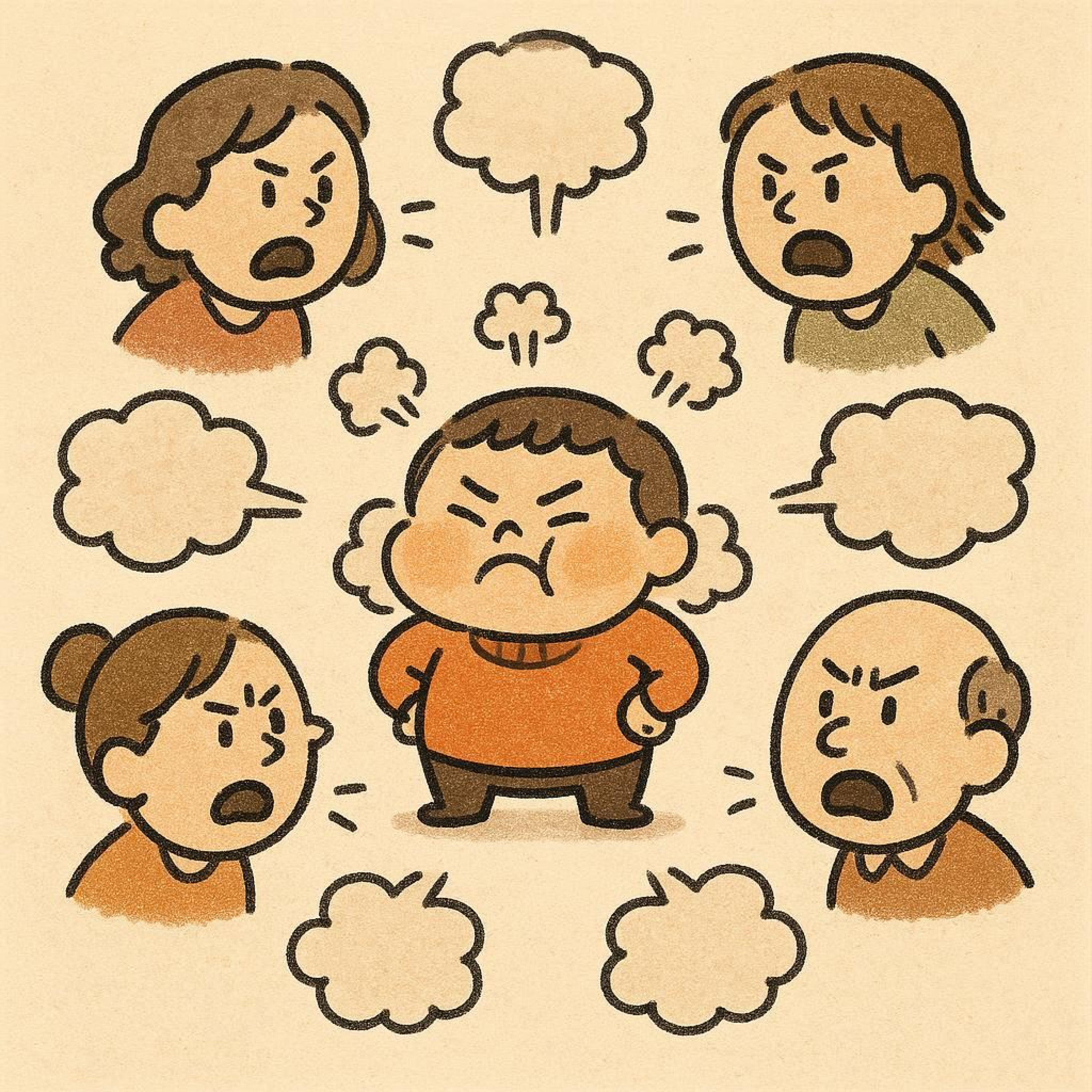 他人への不平不満