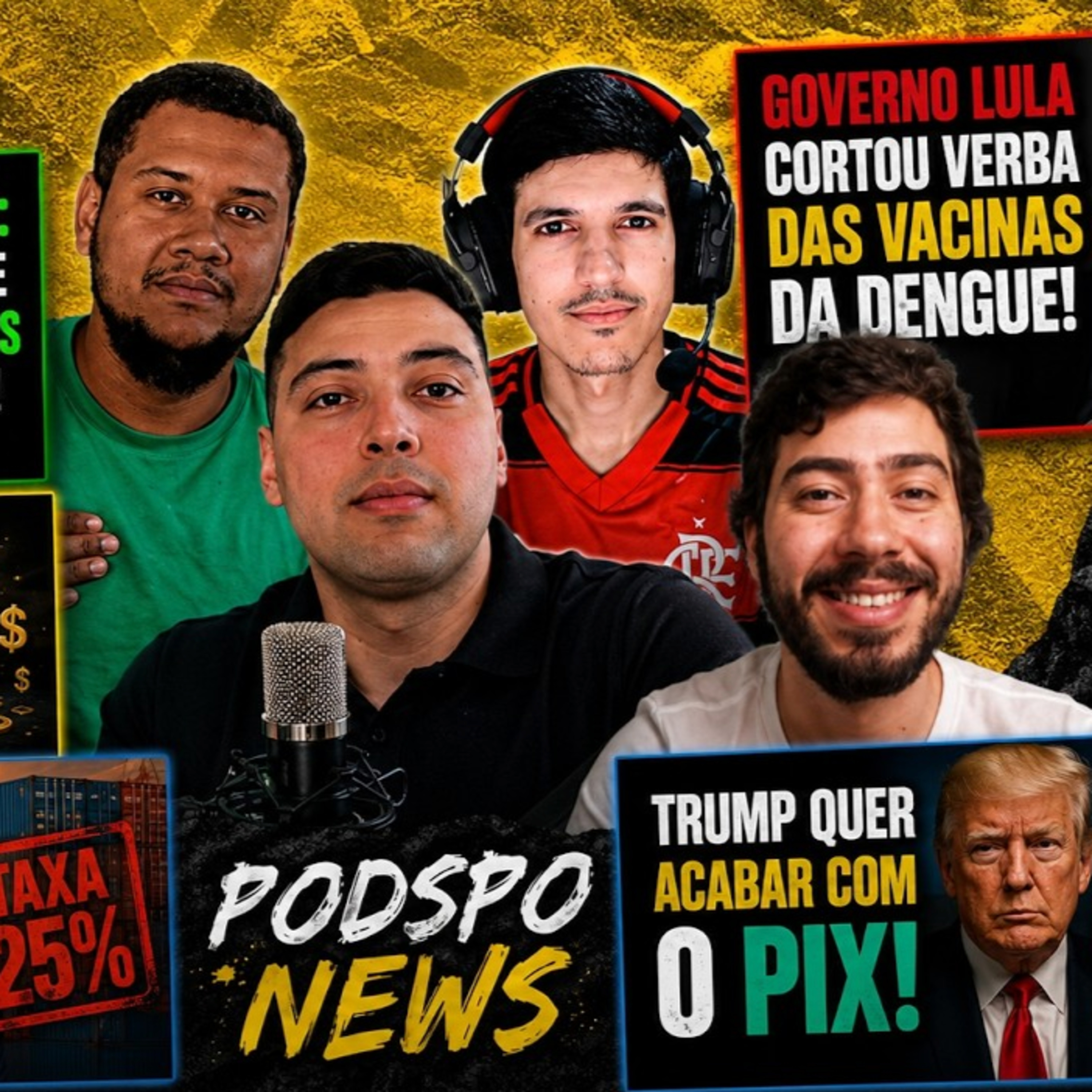 Mayk Leão: Ovinis e vaquinhas, Lula corta verba de Vacina, Trump quer acabar com o Pix... episode artwork