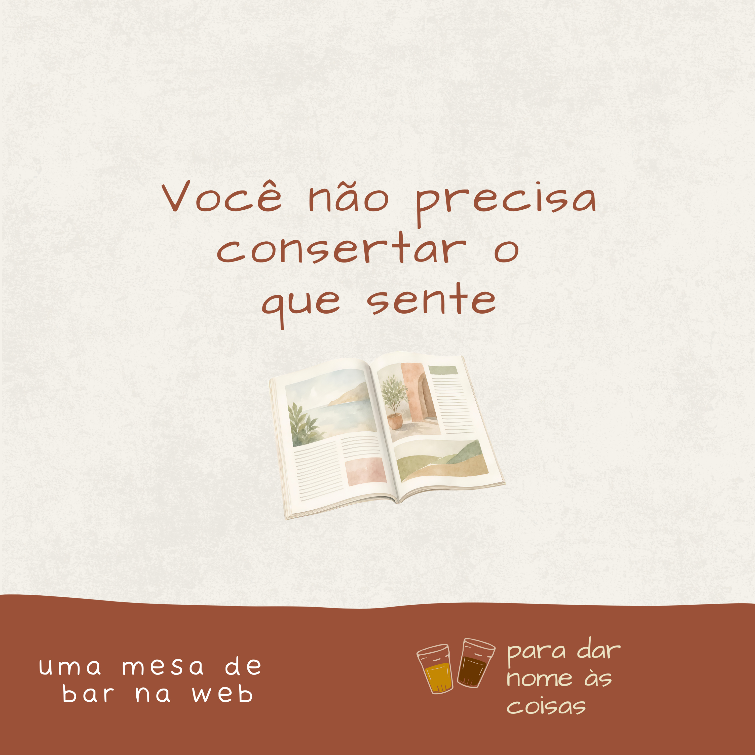 S08EP346 - Você não precisa consertar o que sente