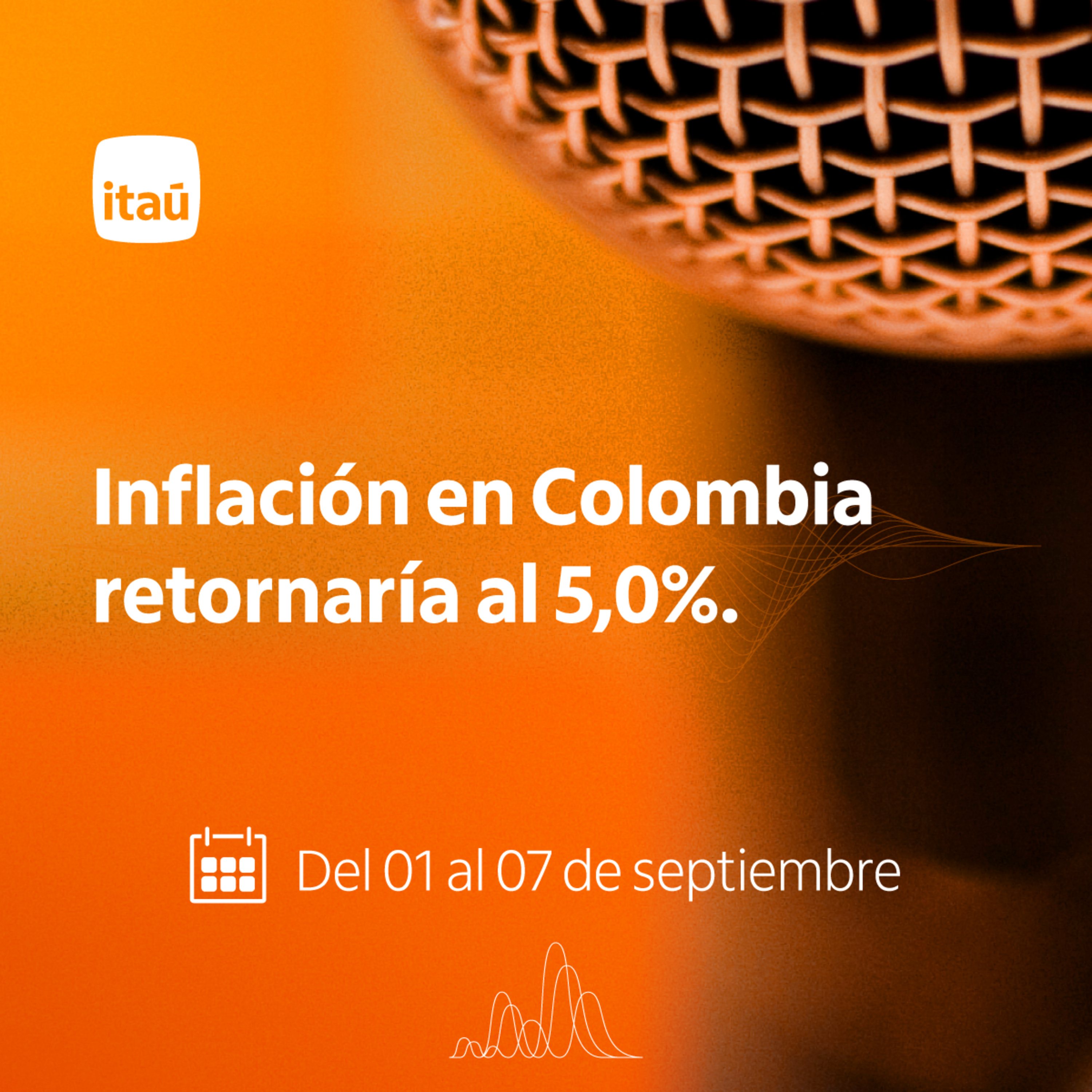 Inflación en Colombia retornaría al 5,0%.