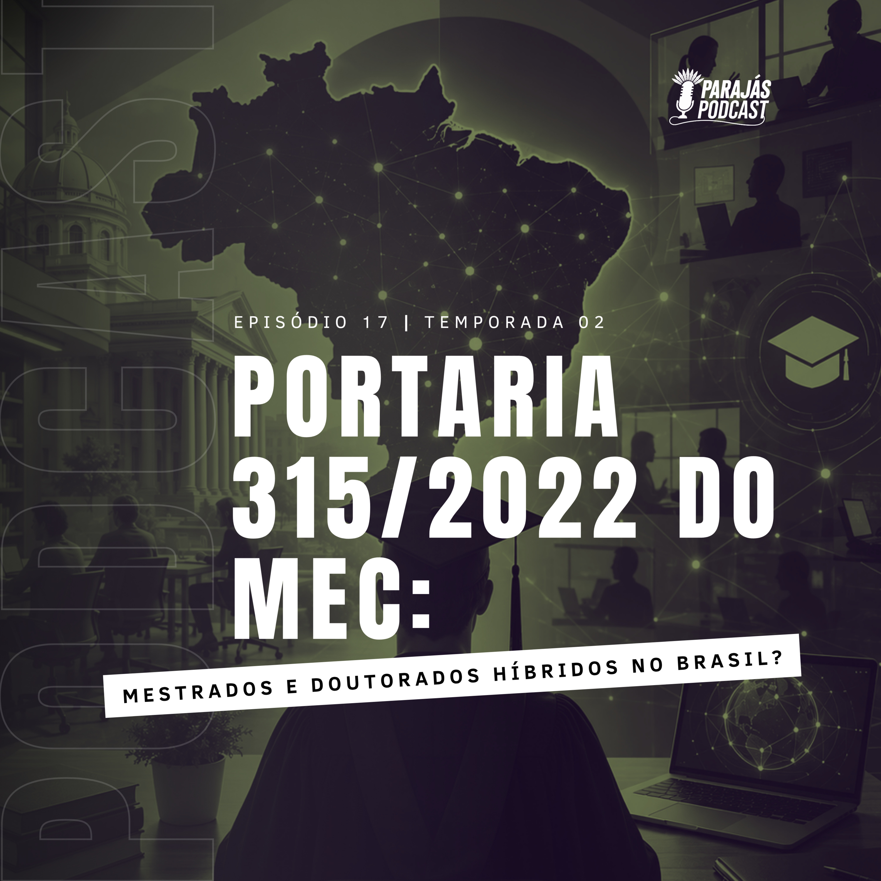 Portaria 315/2022 do MEC: Mestrados e Doutorados híbridos no Brasil? • Parajás Podcast #17 episode artwork